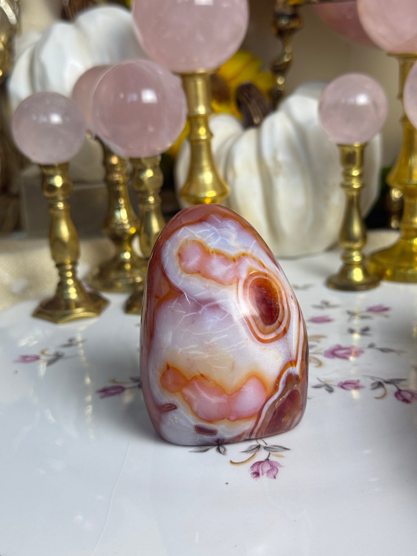 'Happy Face' Funky Carnelian Freeform