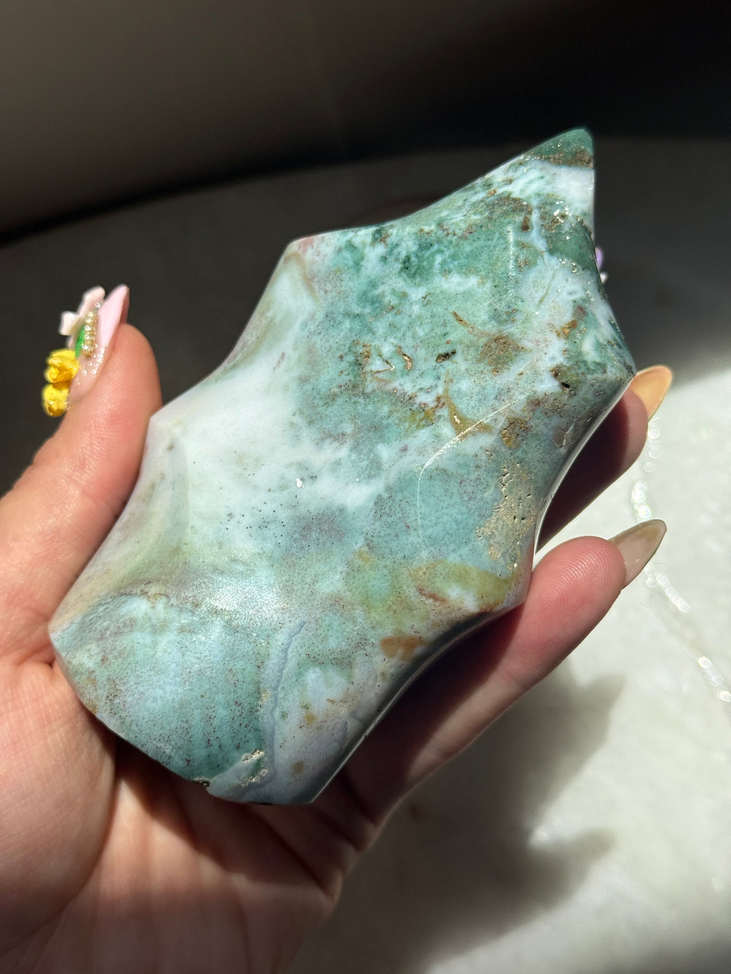 Rainbow Sea Jasper Flame