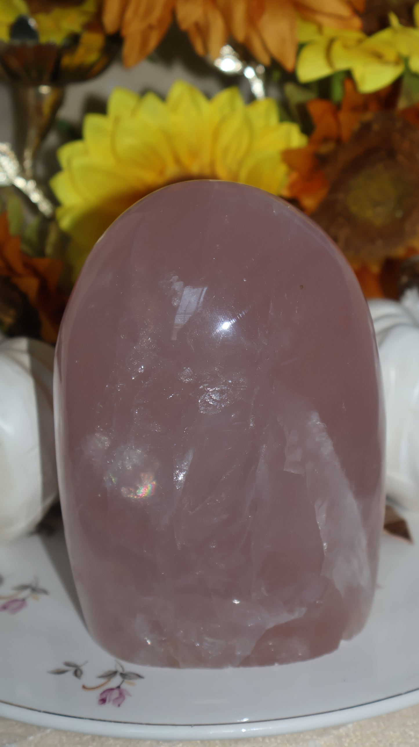 Glittering Baby Pink Rose Quartz Freeform