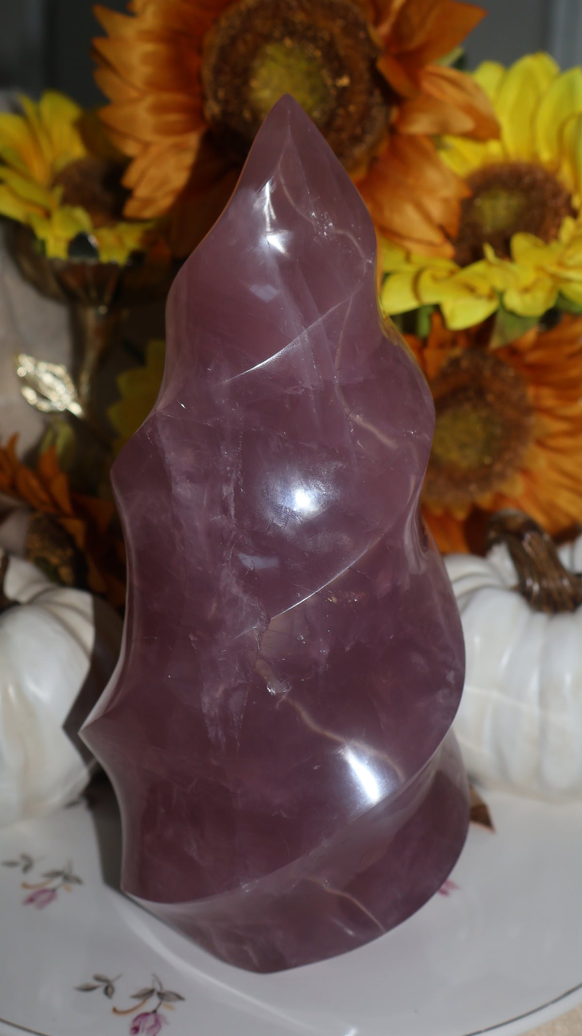 7lb Plum Berry Toned Star Rose Quartz XL Flame✨