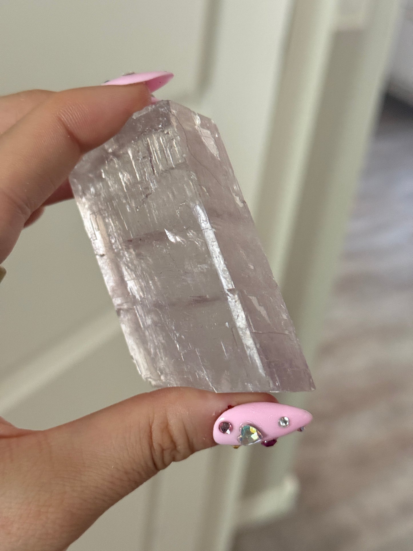 Crystal Clear and Rainbow Filled Cleaved Balmat