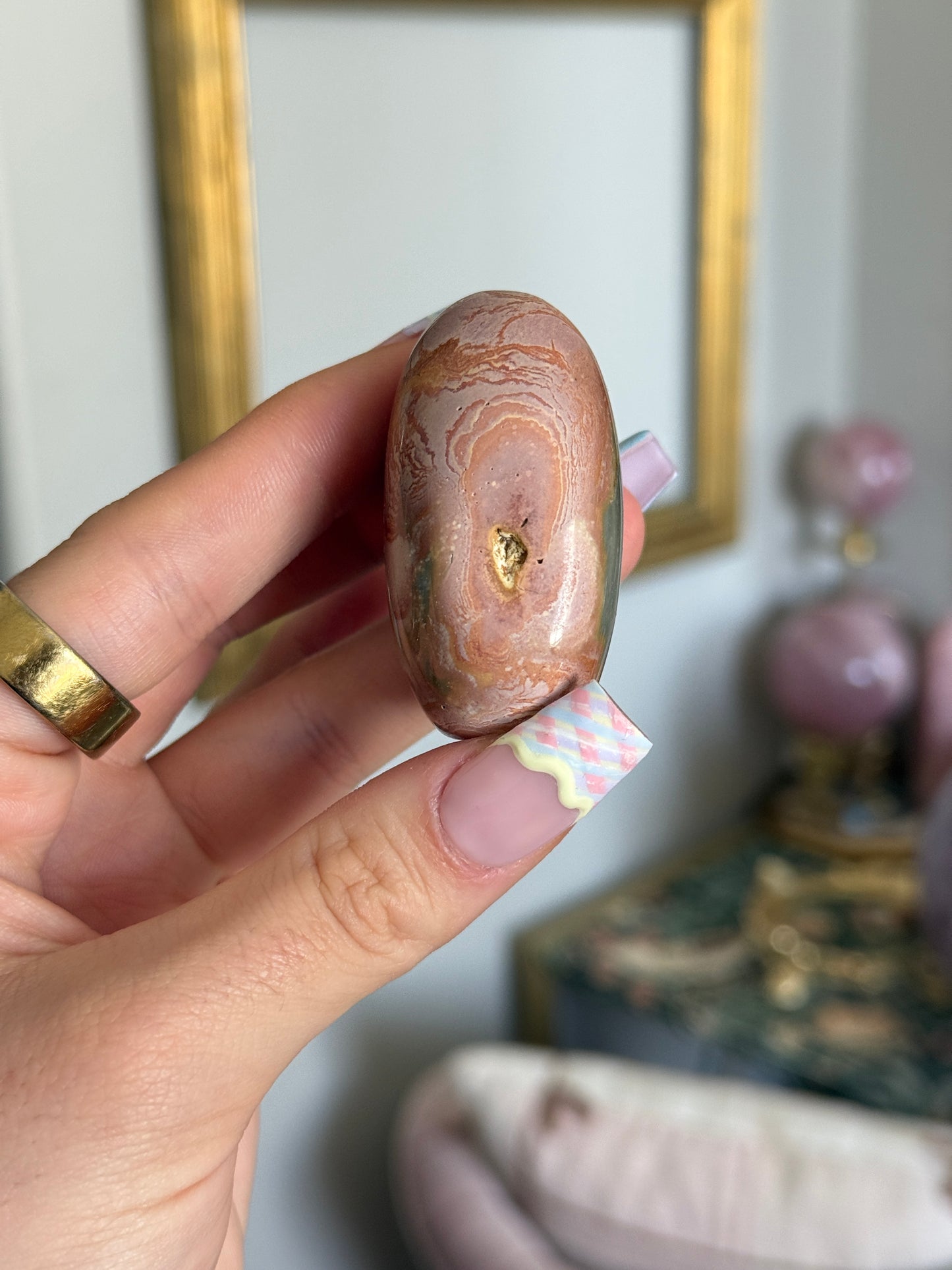 Mini Pink Polychrome Jasper Freeform
