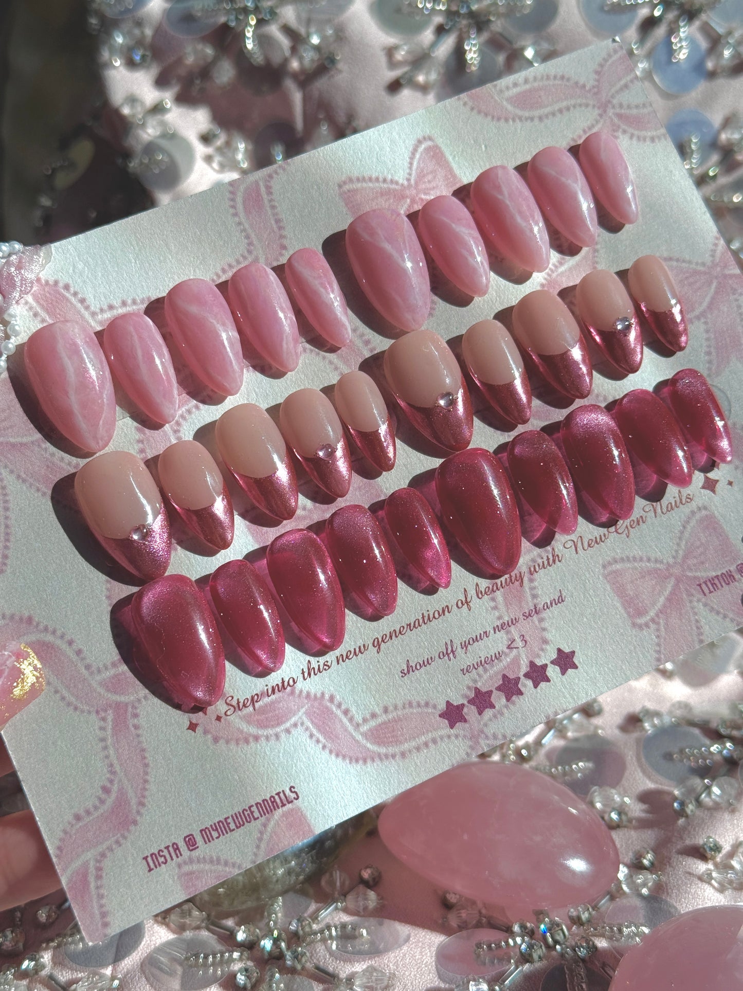 Velvet Rose Press On Nail Trio Bundle -Valentines Day Edition💗🎀