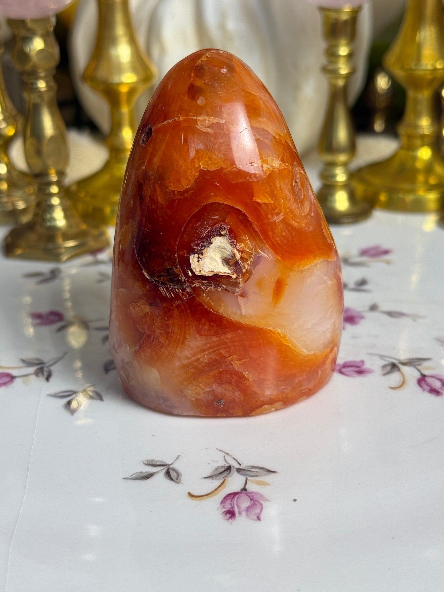 Pumpkin Slush Carnelian Freeform