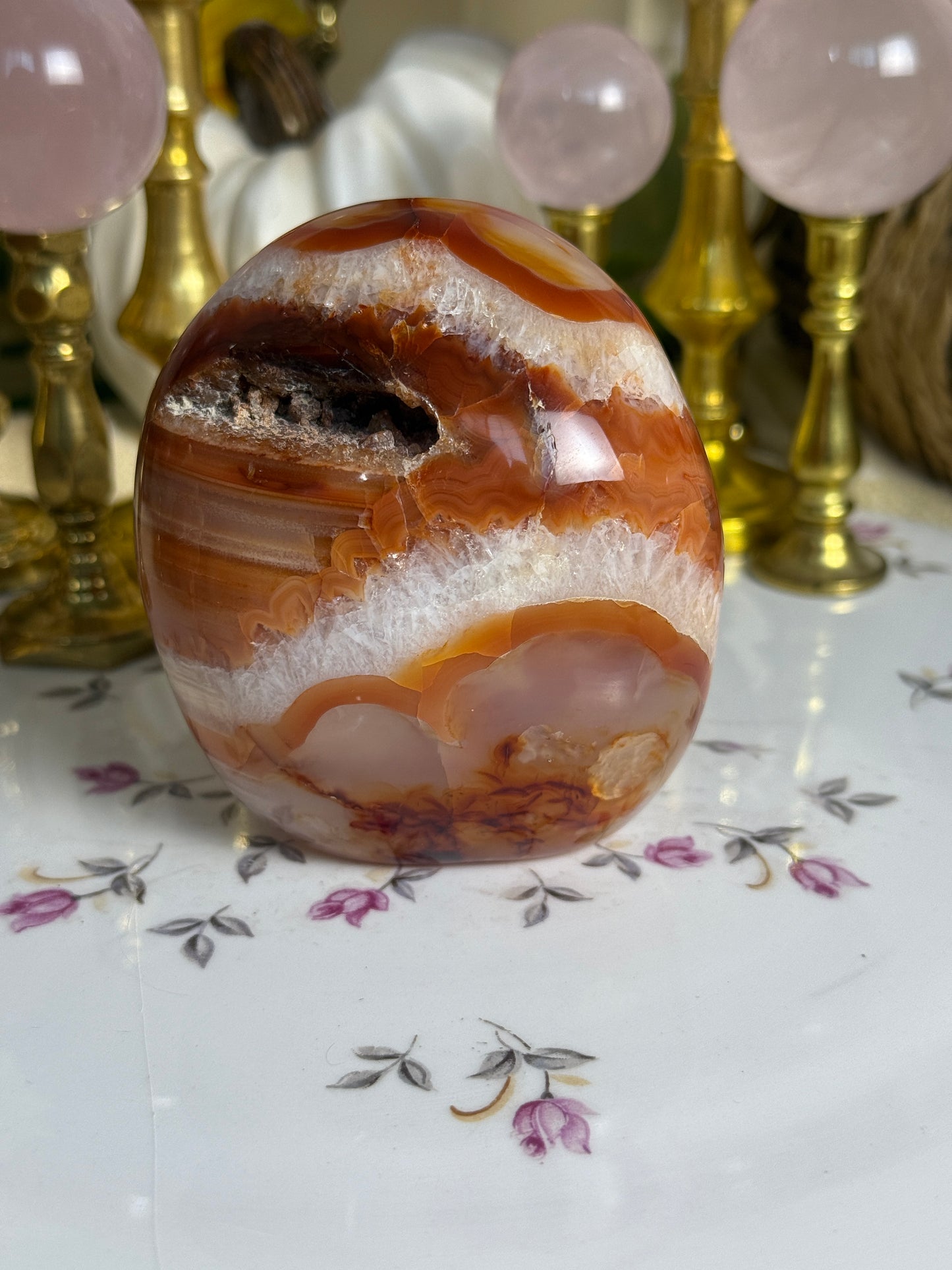 Beautiful Gradient Banded Carnelian Freeform