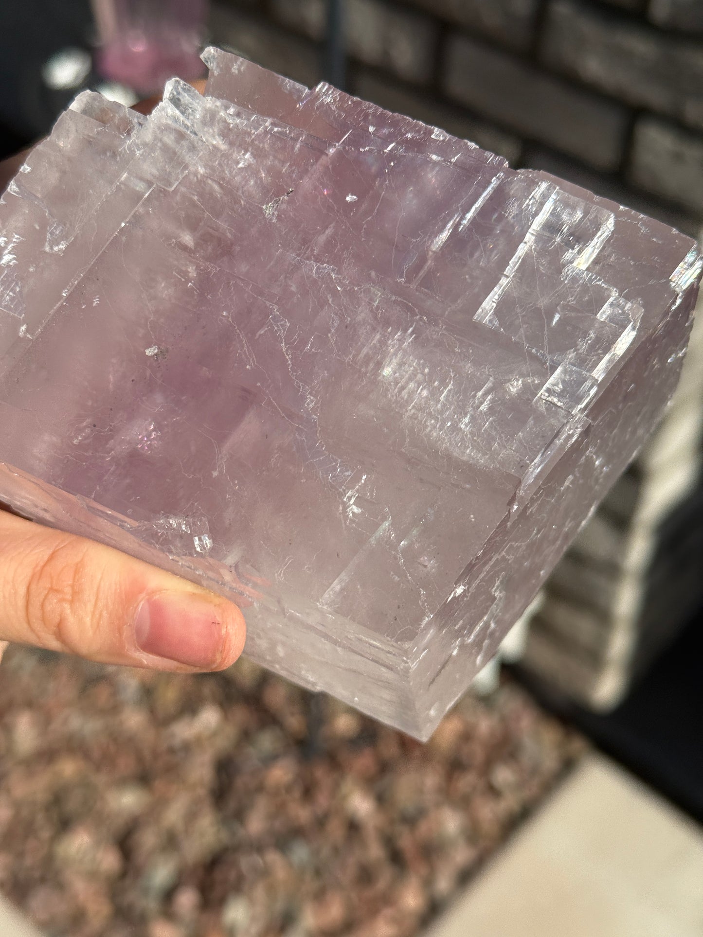 Large Purple Phantom Rainbow-Filled Balmat Calcite 🪄🦄