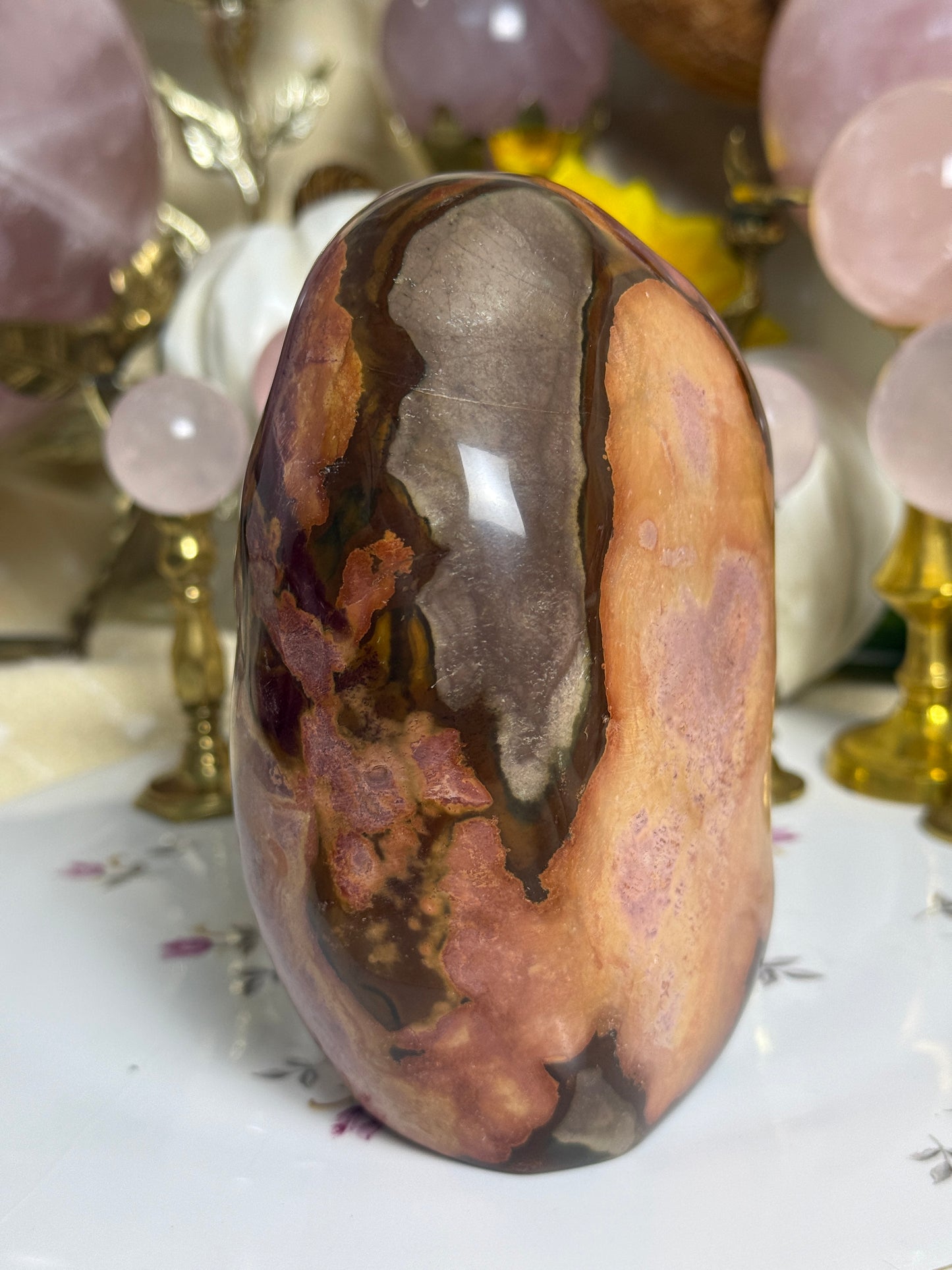 One of a Kind ‘Heart’ Polychrome Jasper