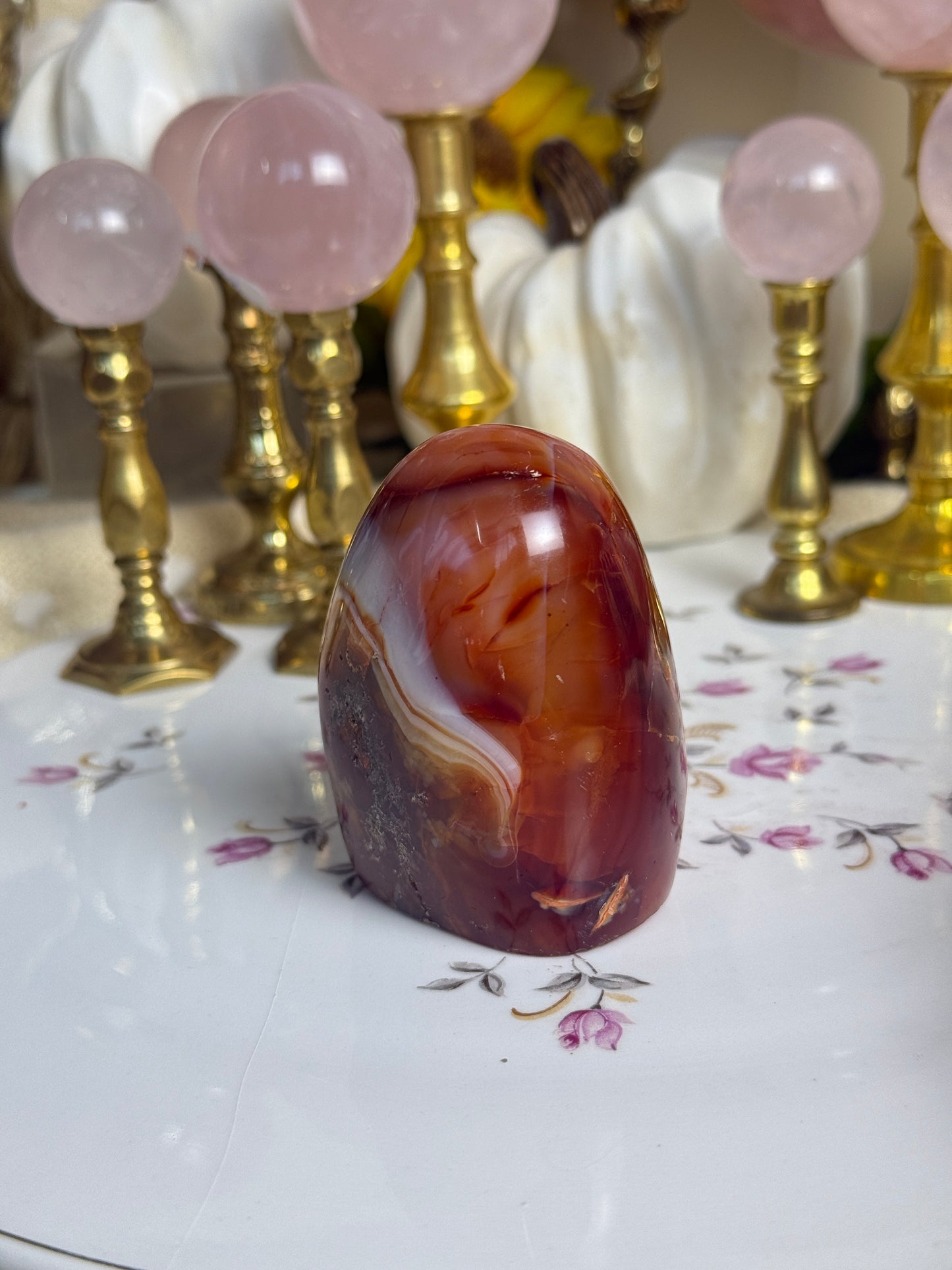 'Happy Face' Funky Carnelian Freeform