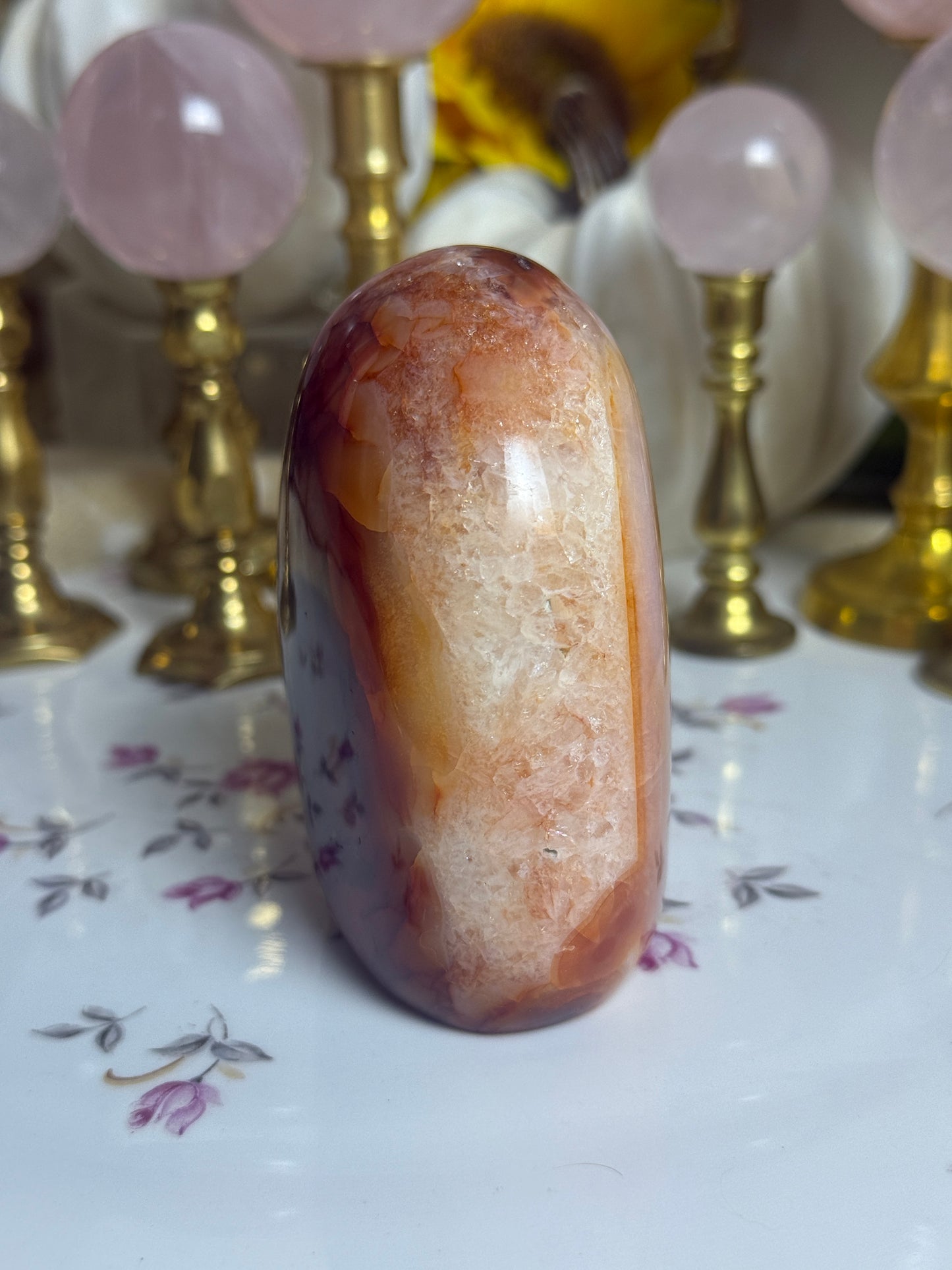 Glowing Aura Peachy Carnelian Freeform