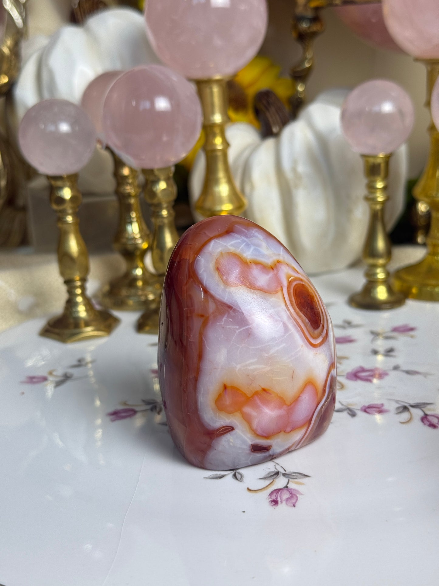 'Happy Face' Funky Carnelian Freeform