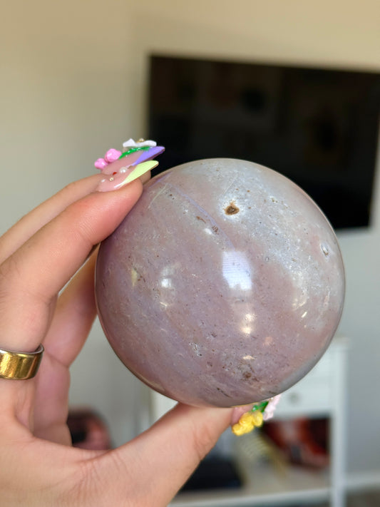 Pink Purple Sea Jasper Sphere