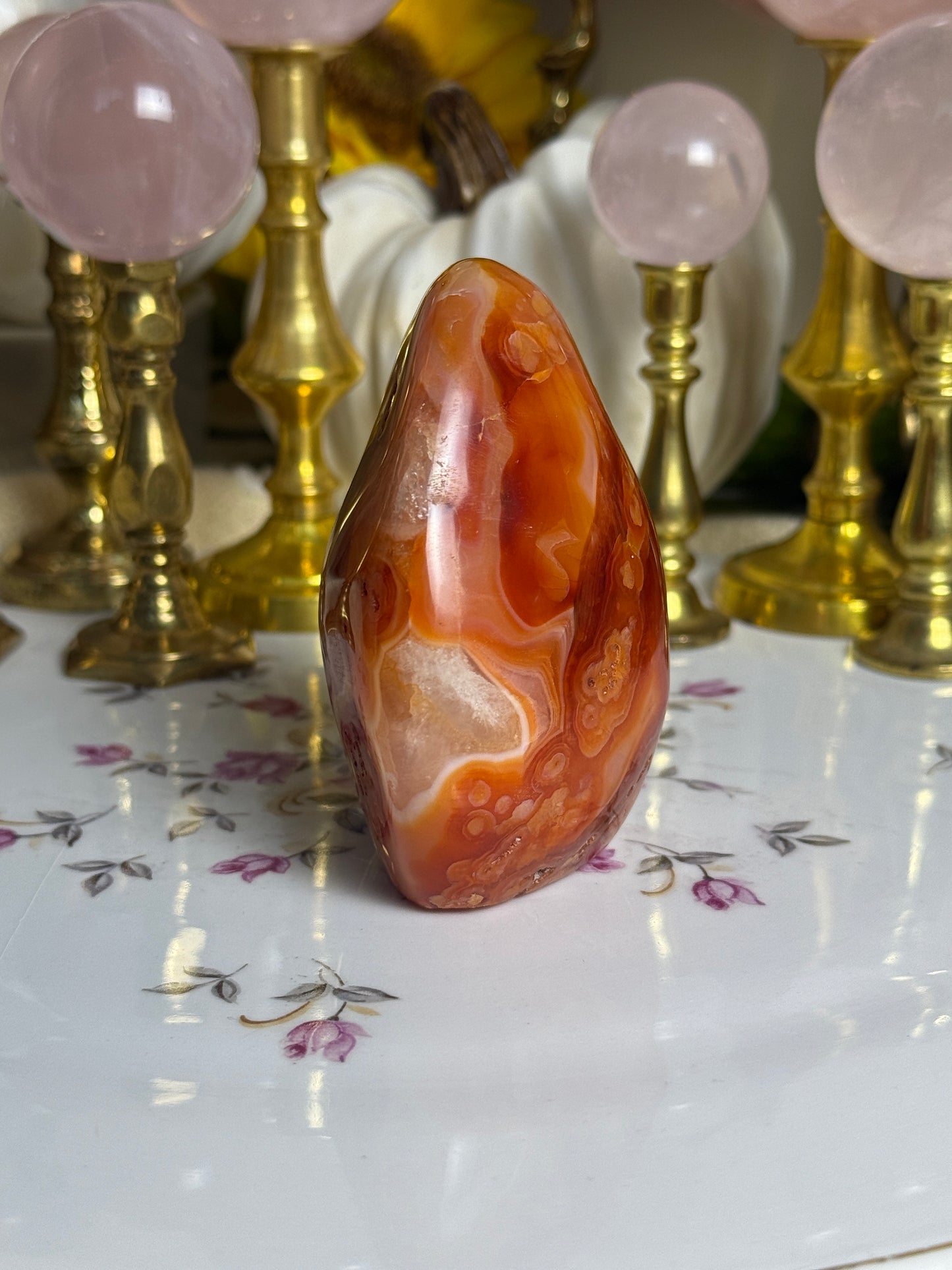 Duo Toned Yellow/ Orange Gradient Carnelian Freeform