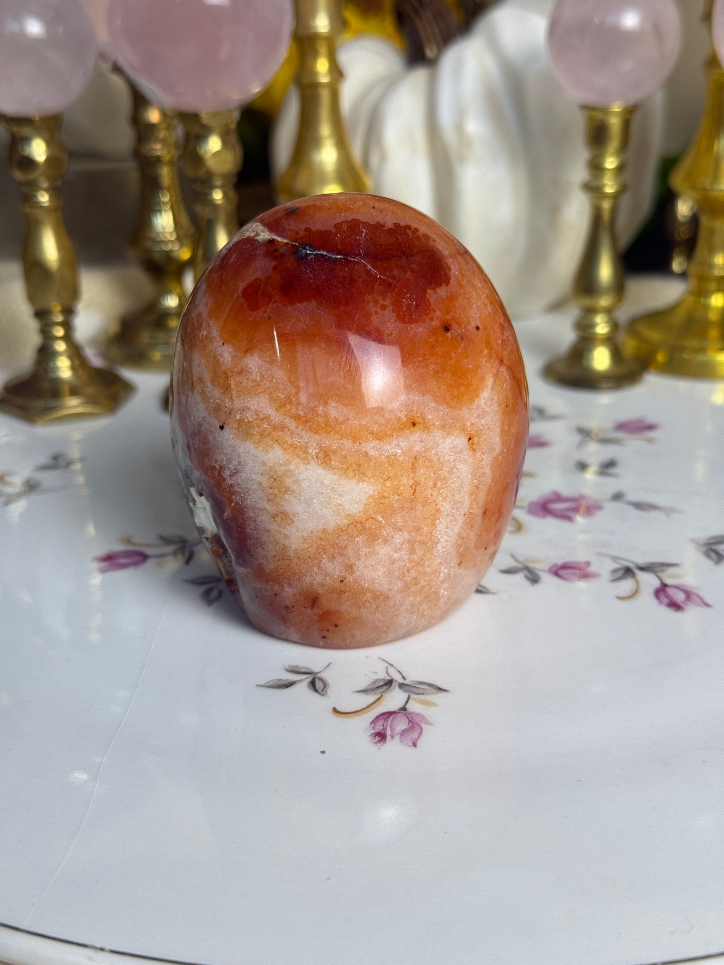 Quartz Filled Coral Carnelian Freeform