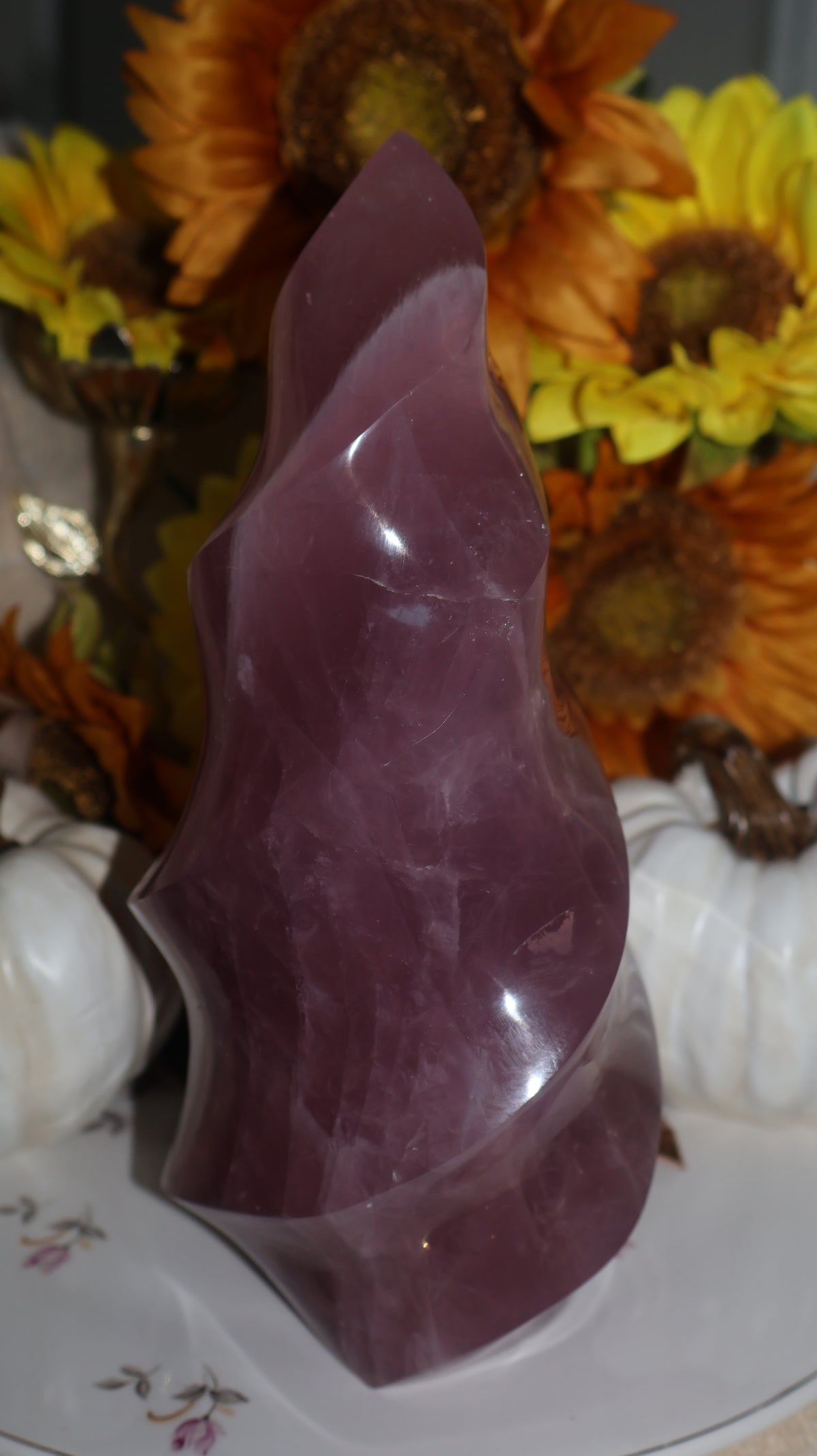 7lb Plum Berry Toned Star Rose Quartz XL Flame✨