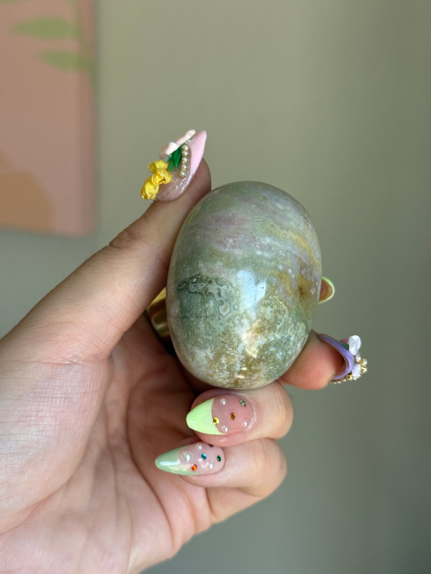 Strawberry Matcha Jasper Palm
