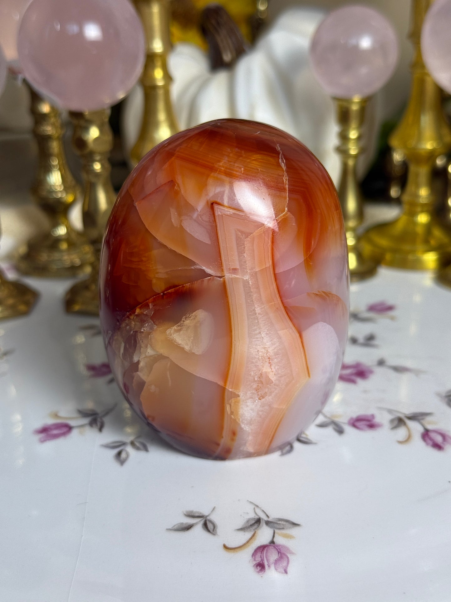 Glowing Agate Quartz Filled Carnelian Freeform