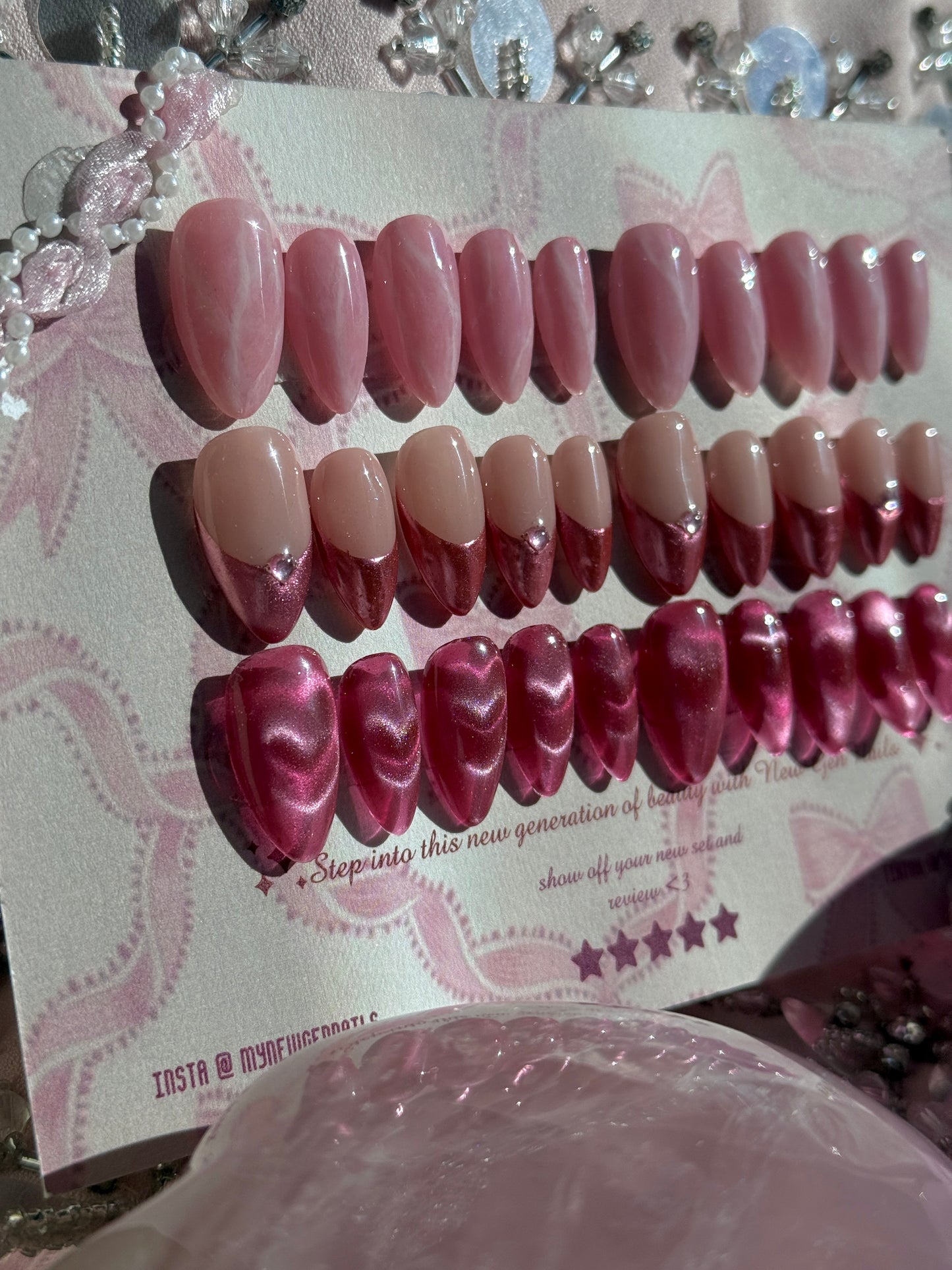 Velvet Rose Press On Nail Trio Bundle -Valentines Day Edition💗🎀