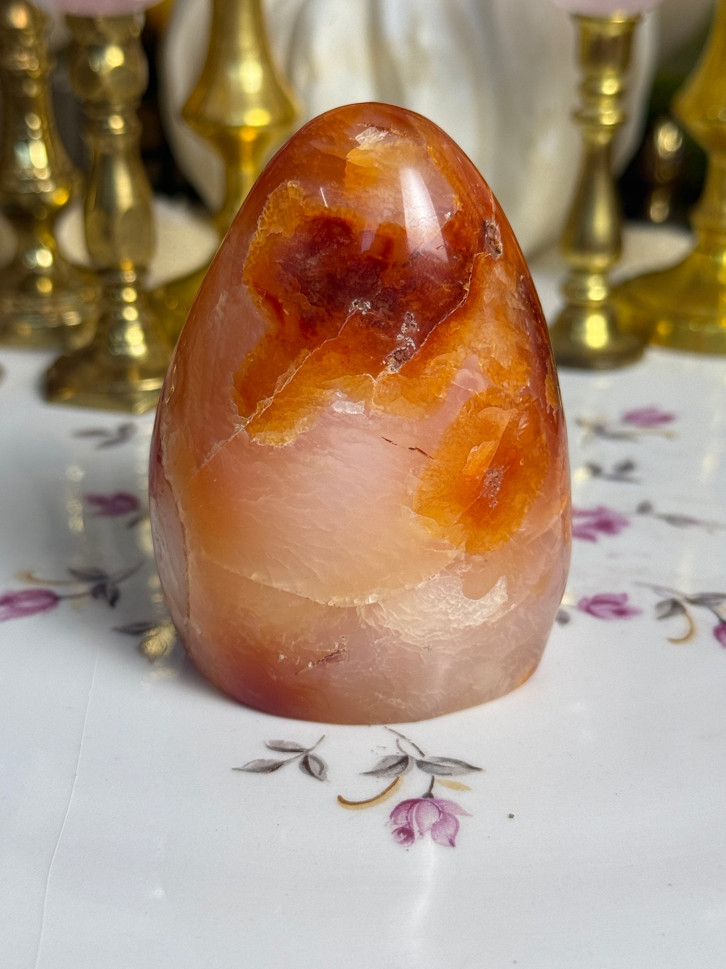 Pumpkin Slush Carnelian Freeform