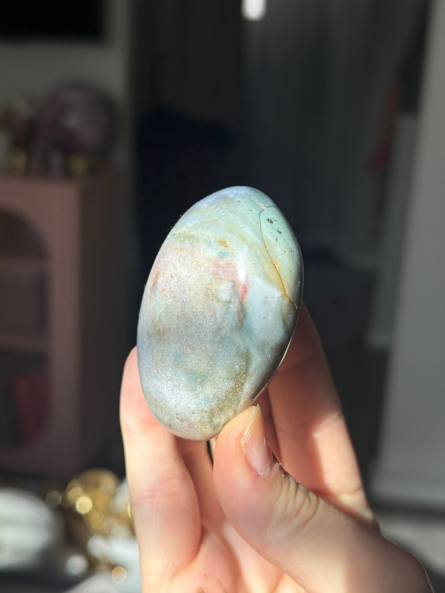 Rainbow Jasper  Pastel Palmstone