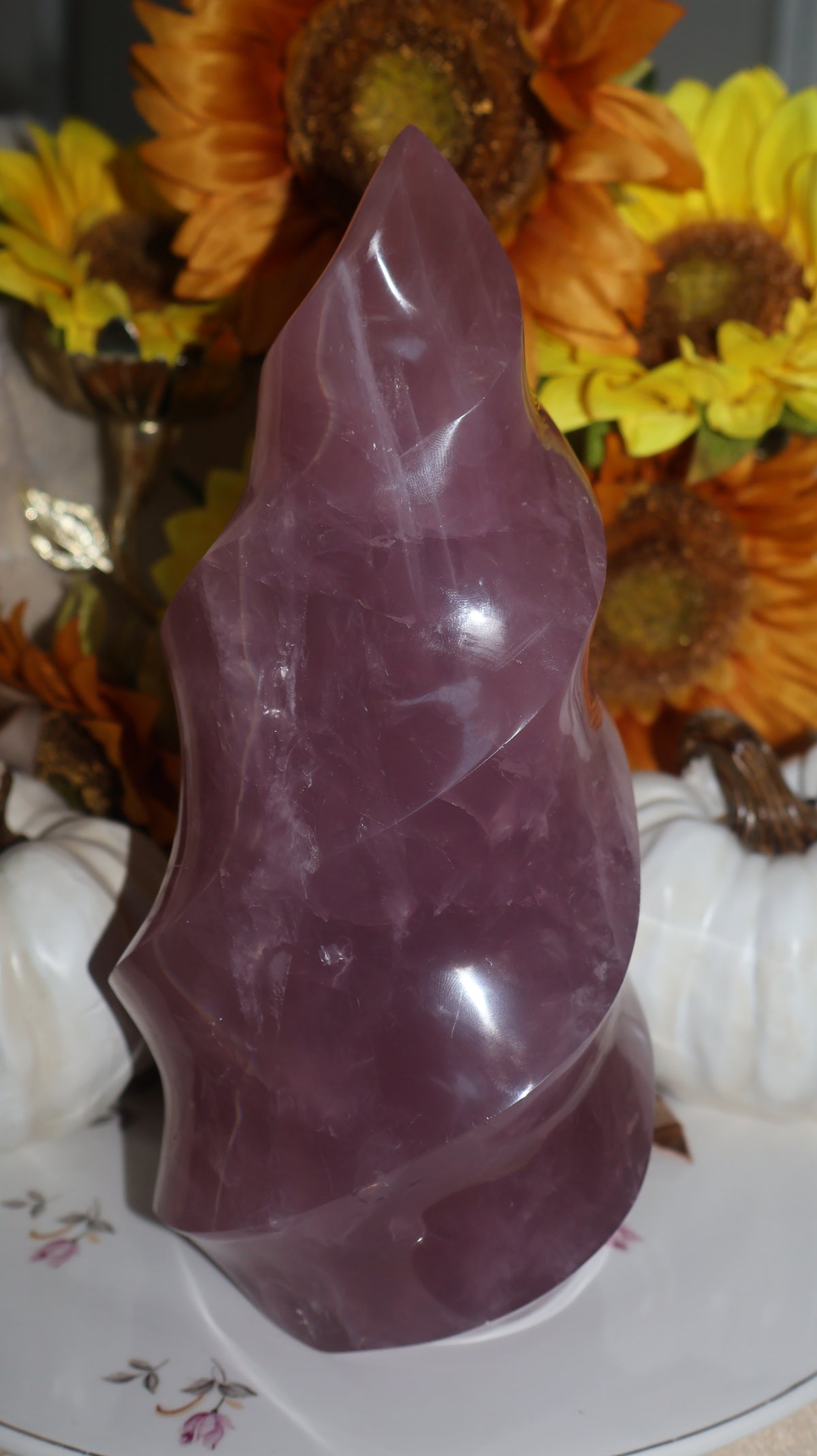7lb Plum Berry Toned Star Rose Quartz XL Flame✨