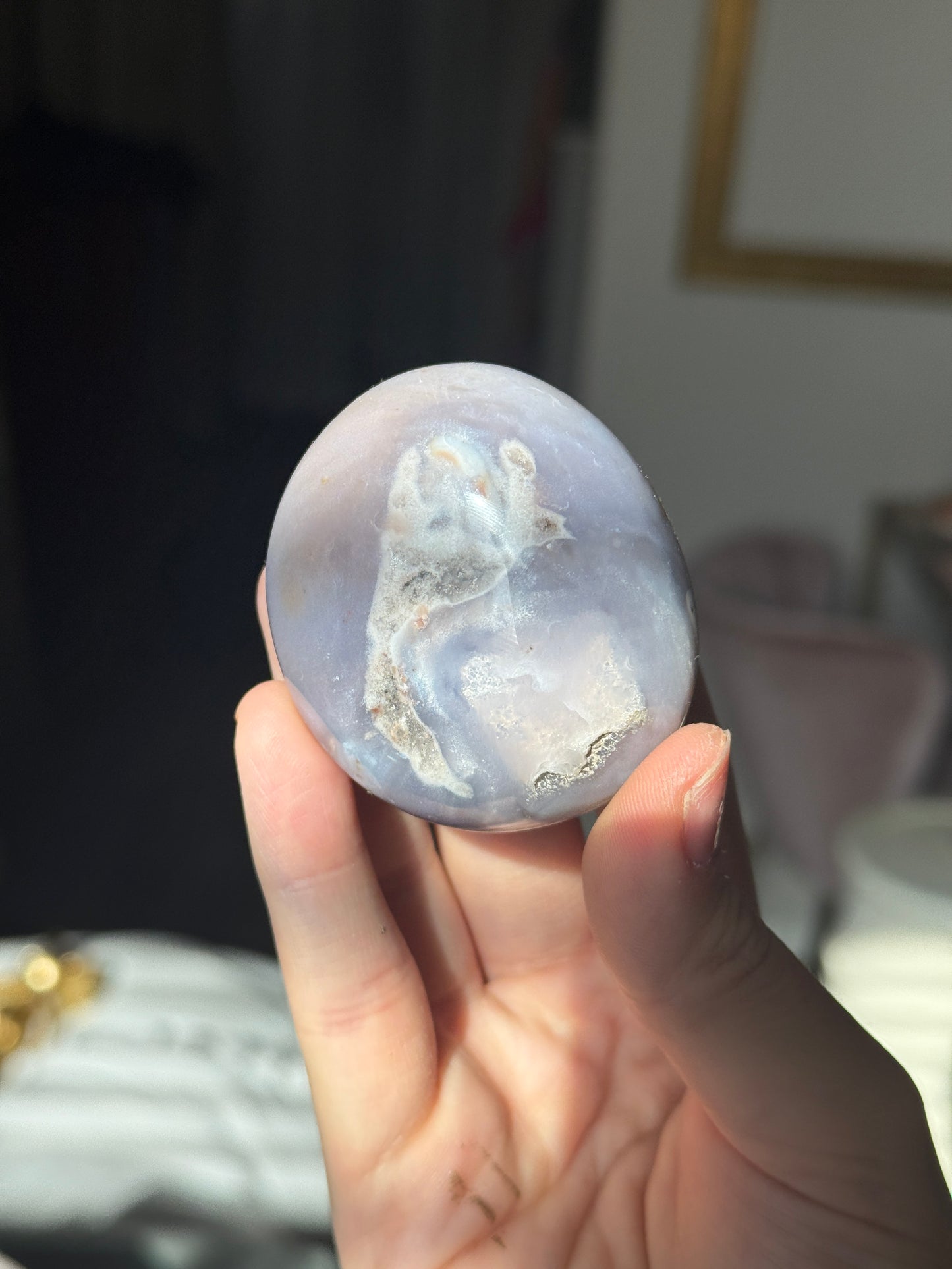 Purple Pink Jasper Palmstone