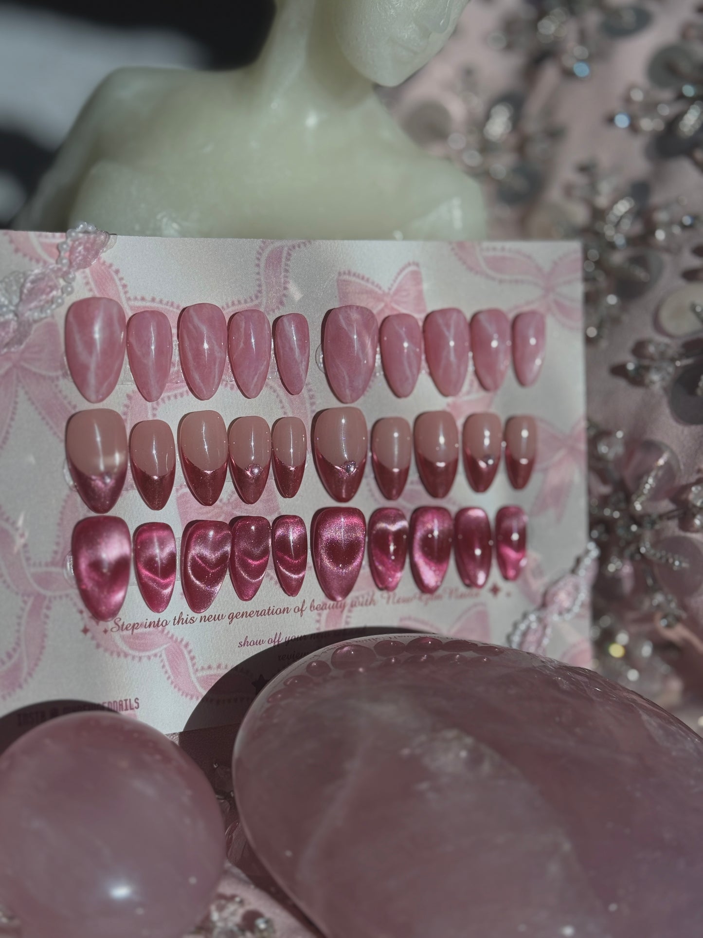 Velvet Rose Press On Nail Trio Bundle -Valentines Day Edition💗🎀