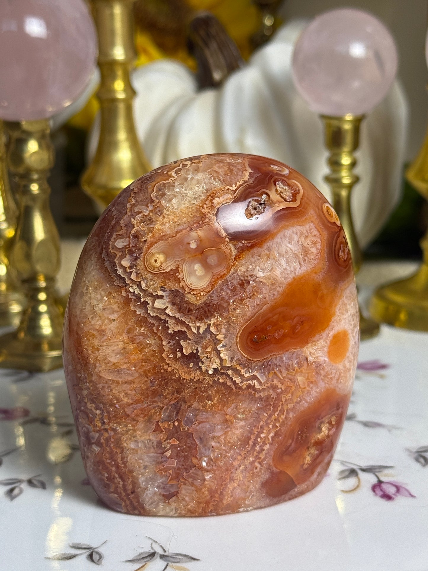 Groovy Pumpkin Pie Carnelian Freeform