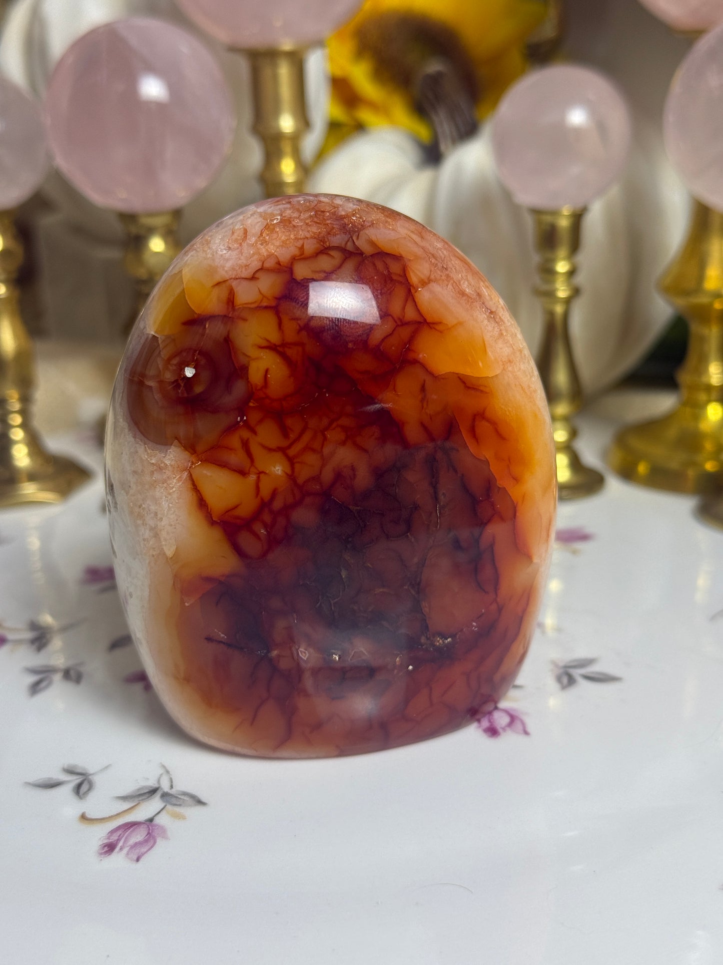 Glowing Aura Peachy Carnelian Freeform