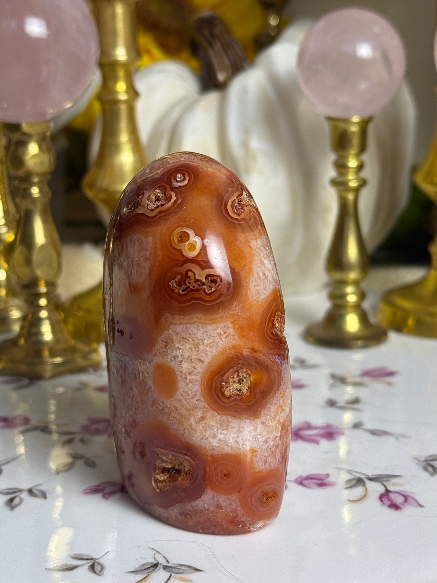 Groovy Pumpkin Pie Carnelian Freeform