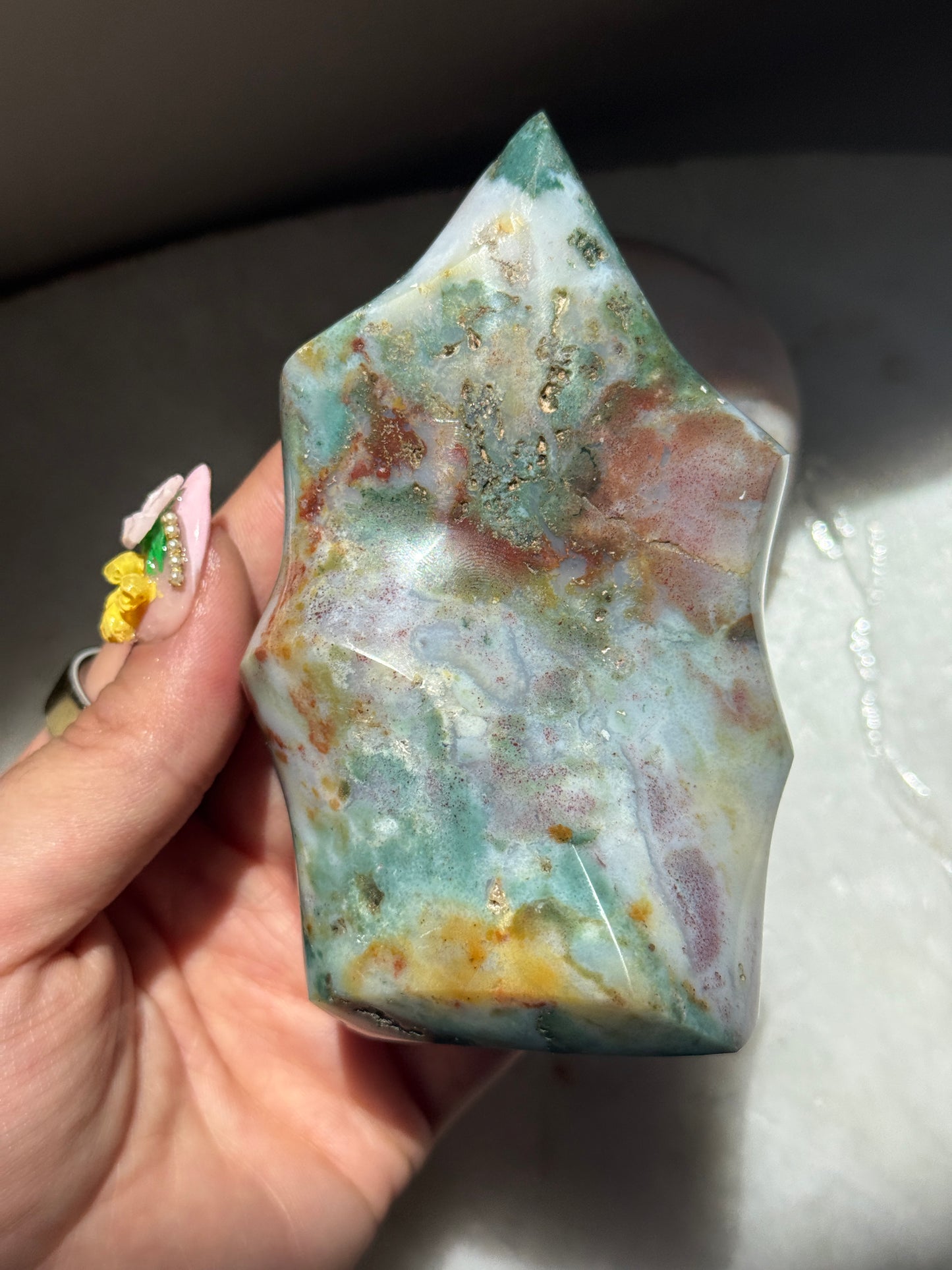 Rainbow Sea Jasper Flame
