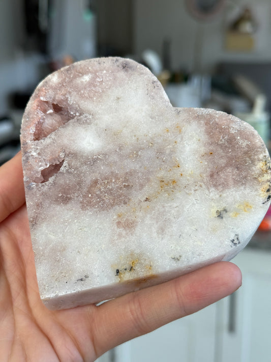 Pink Amethyst Heart STEAL DEAL