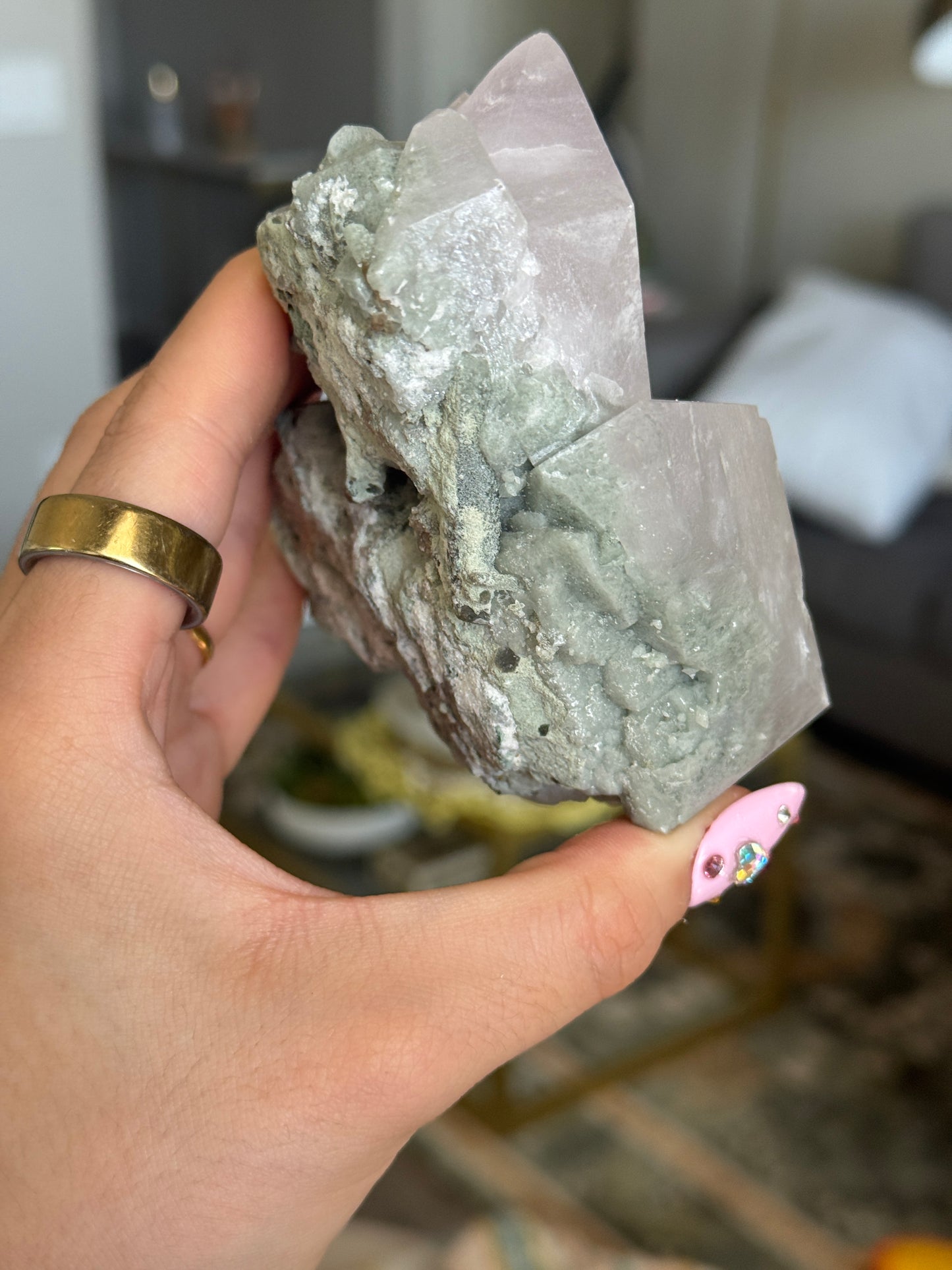 UNREAL Purple Heart Shape Calcite 🫶🏻🌟 Locality: France