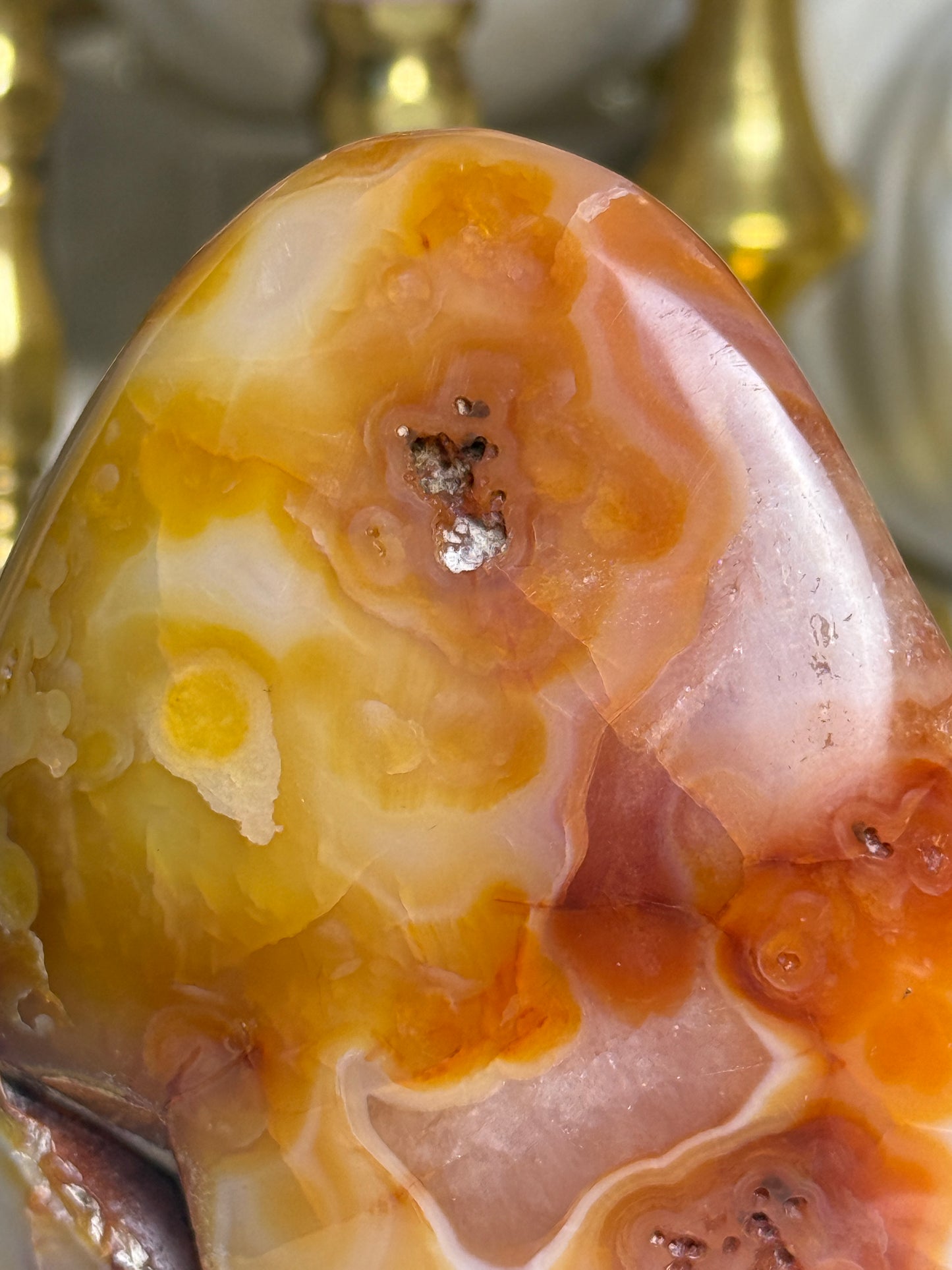 Duo Toned Yellow/ Orange Gradient Carnelian Freeform