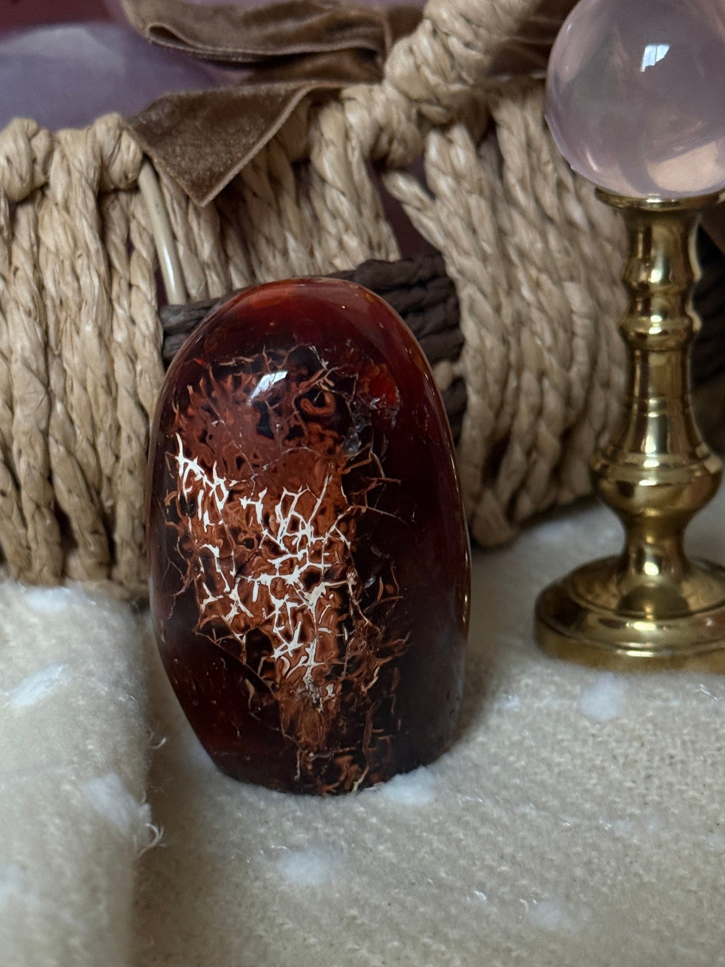 Funky One of a Kind Chocolate Carnelian Freeform