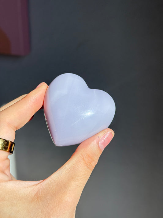Lavender Fluorite Heart