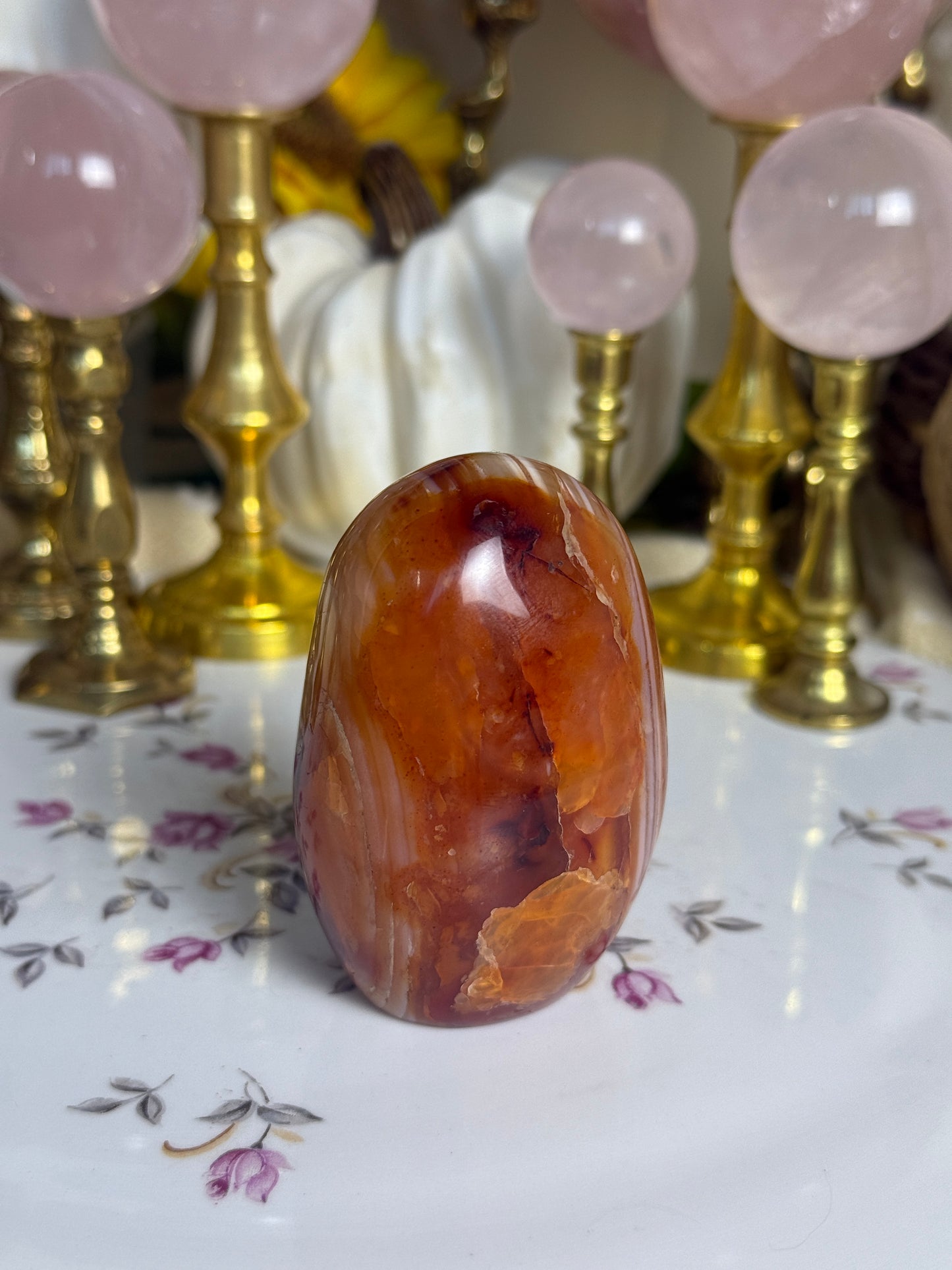 Caramel Mahogany Banded Carnelian Freeform