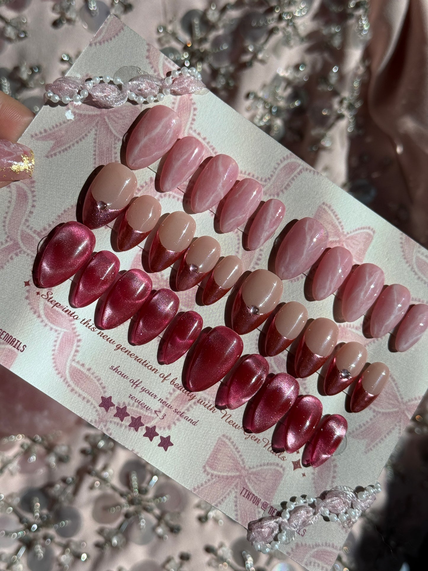 Velvet Rose Press On Nail Trio Bundle -Valentines Day Edition💗🎀