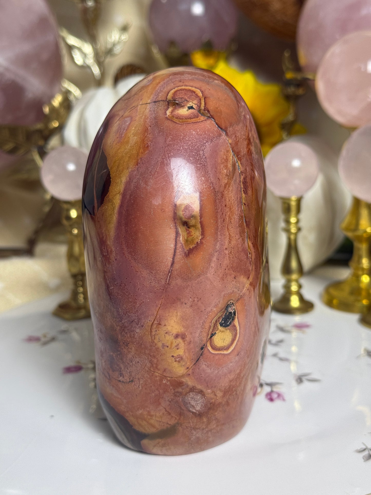 One of a Kind ‘Heart’ Polychrome Jasper