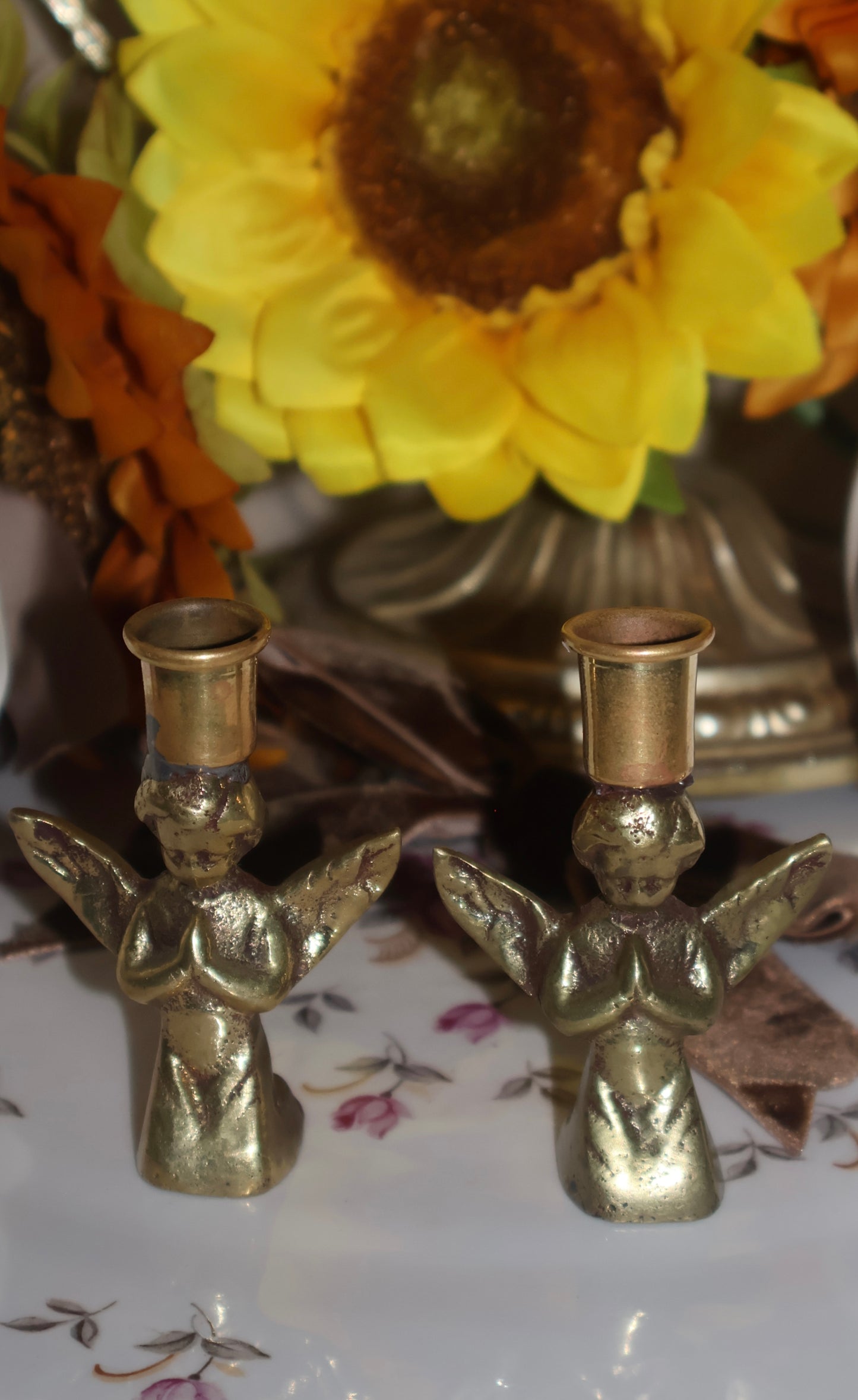 Vintage Cherub Mini Sphere Stand Bundle