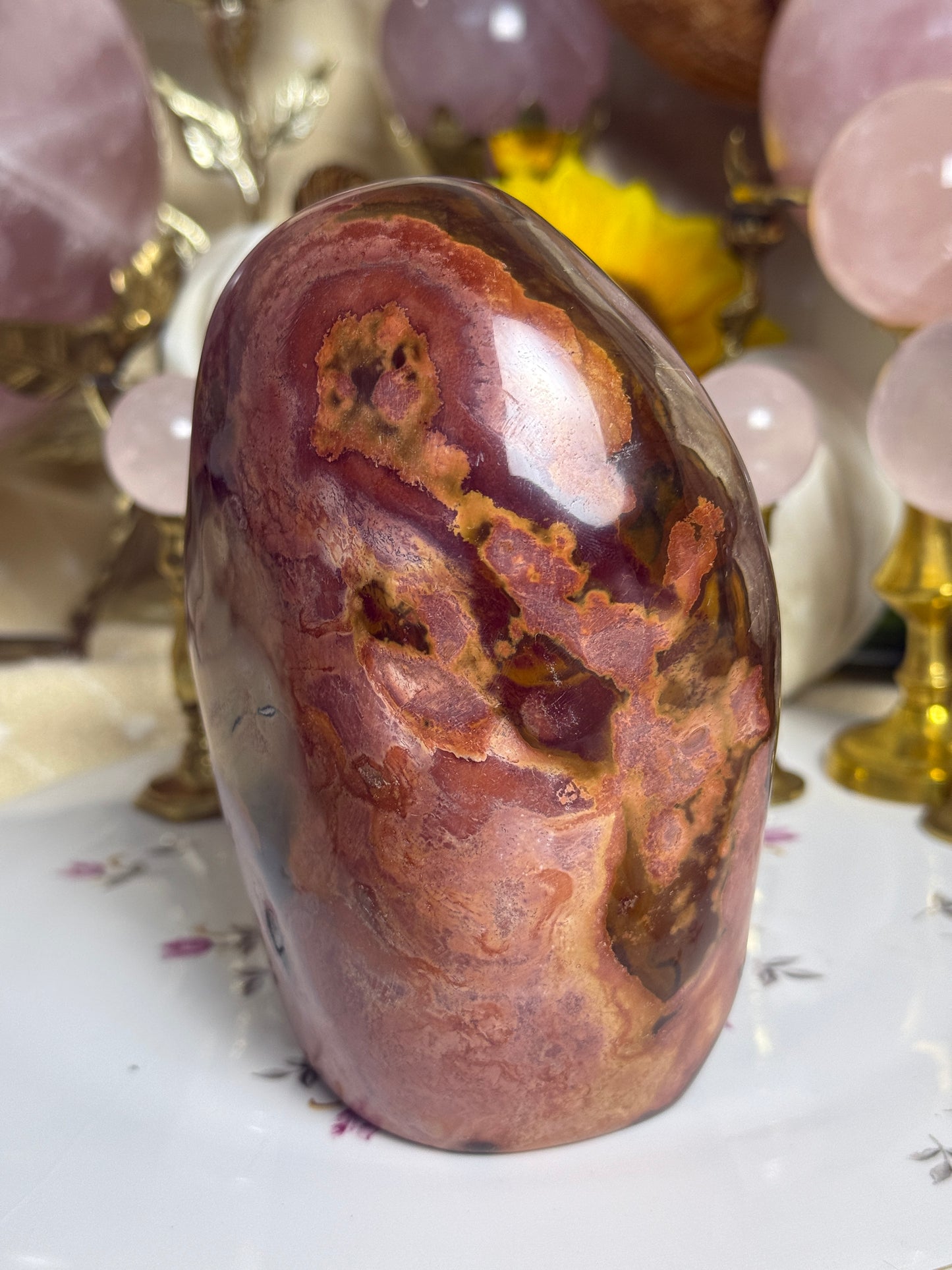 One of a Kind ‘Heart’ Polychrome Jasper