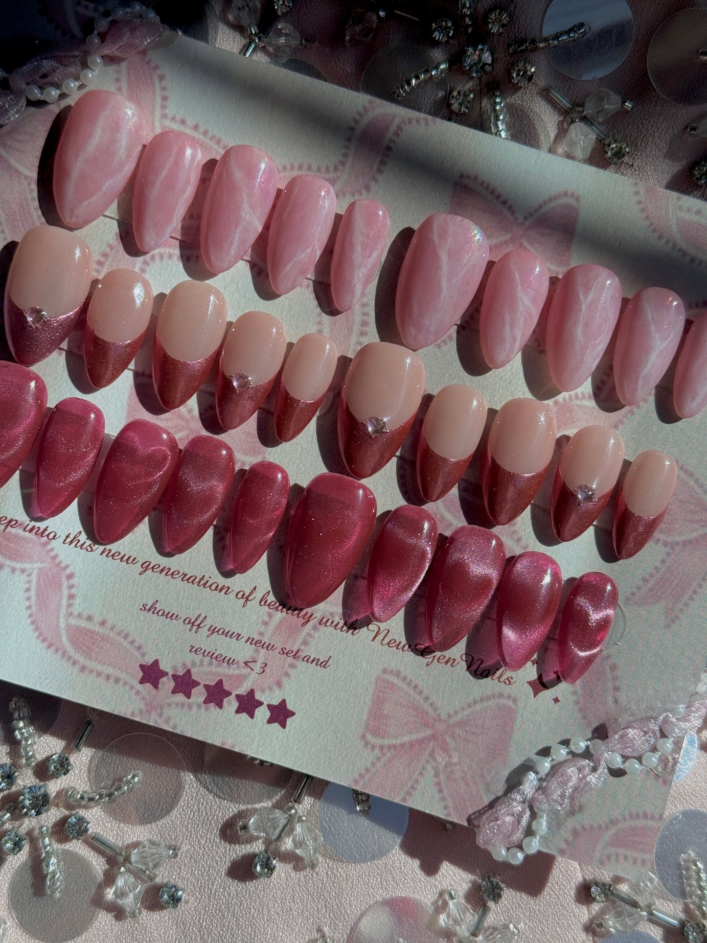 Velvet Rose Press On Nail Trio Bundle -Valentines Day Edition💗🎀