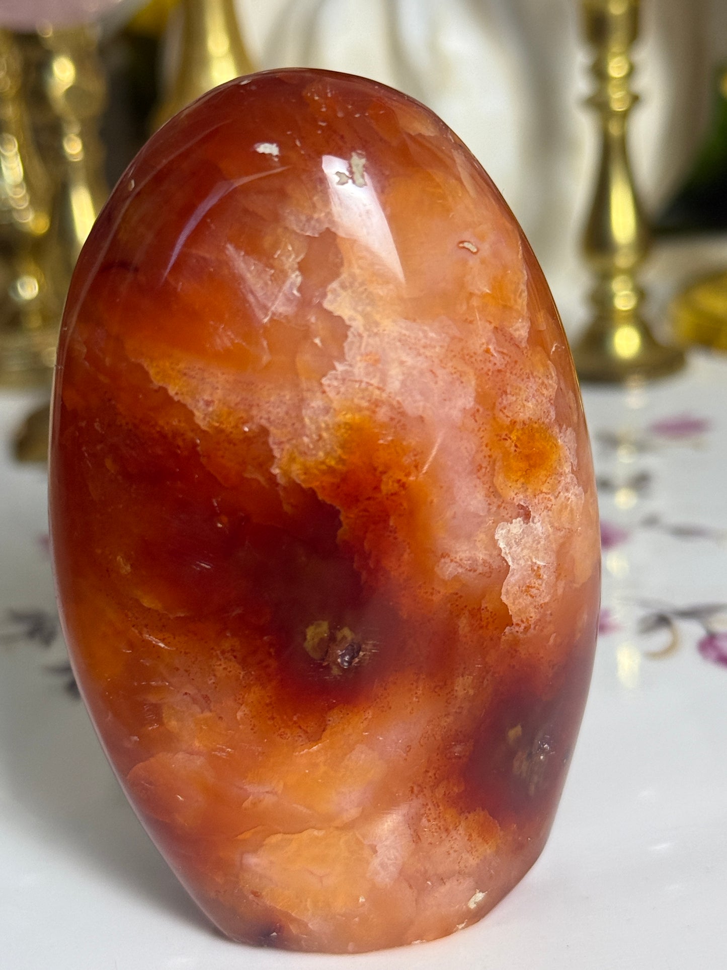 Orange Peel Duo Toned Carnelian Freeform