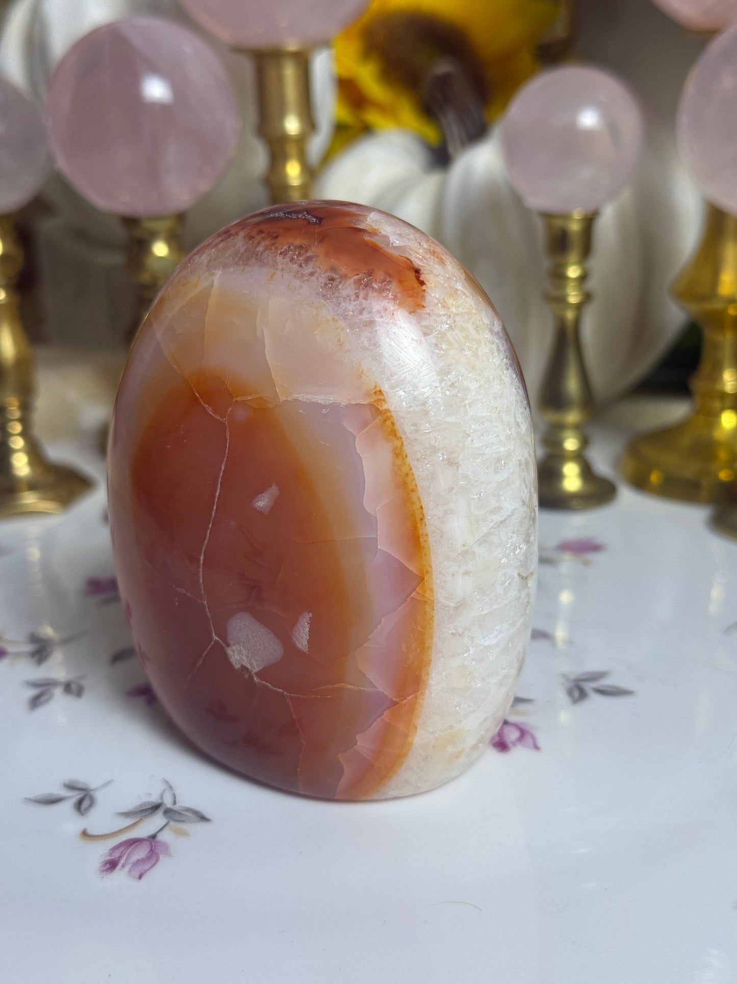 Glowing Aura Peachy Carnelian Freeform