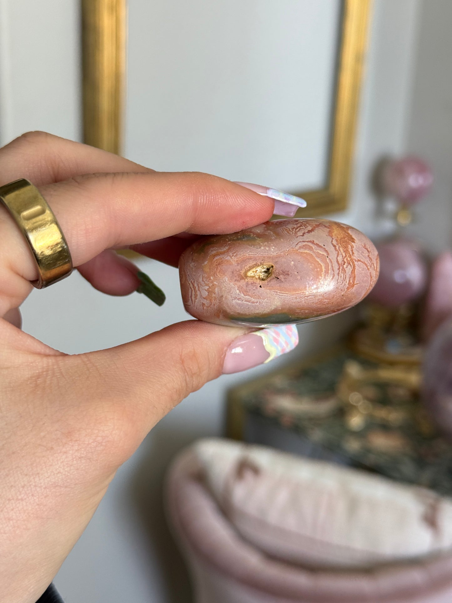 Mini Pink Polychrome Jasper Freeform