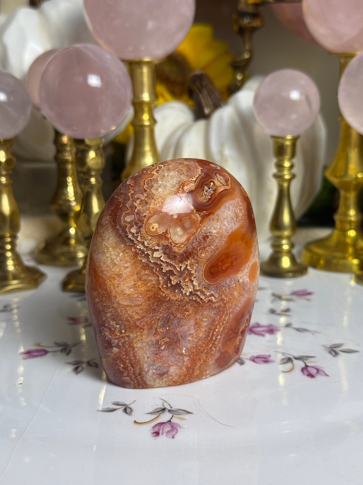 Groovy Pumpkin Pie Carnelian Freeform