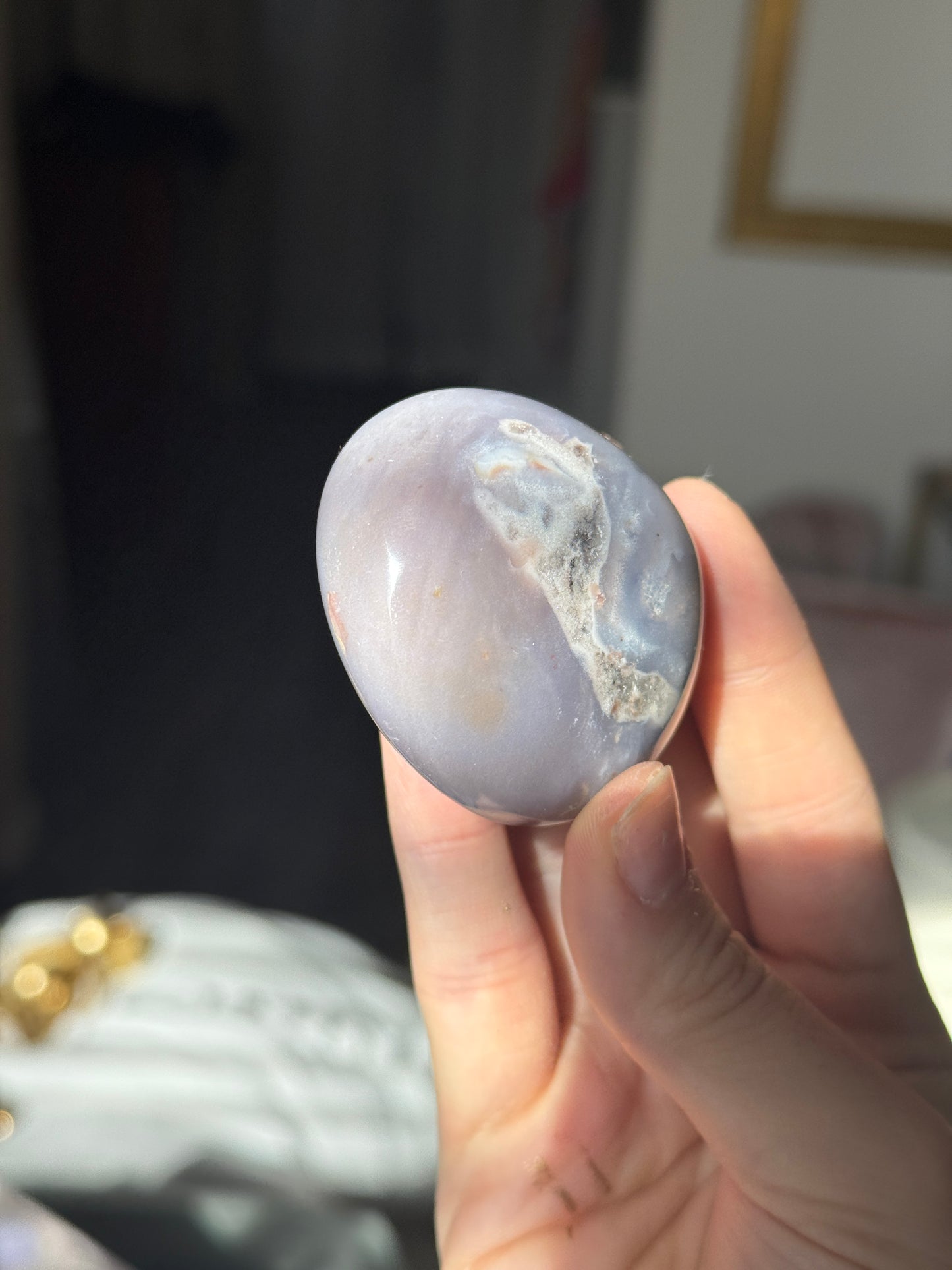 Purple Pink Jasper Palmstone