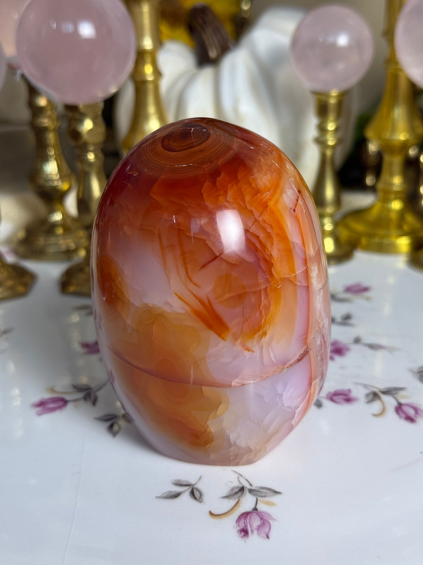 Glowing Agate Quartz Filled Carnelian Freeform