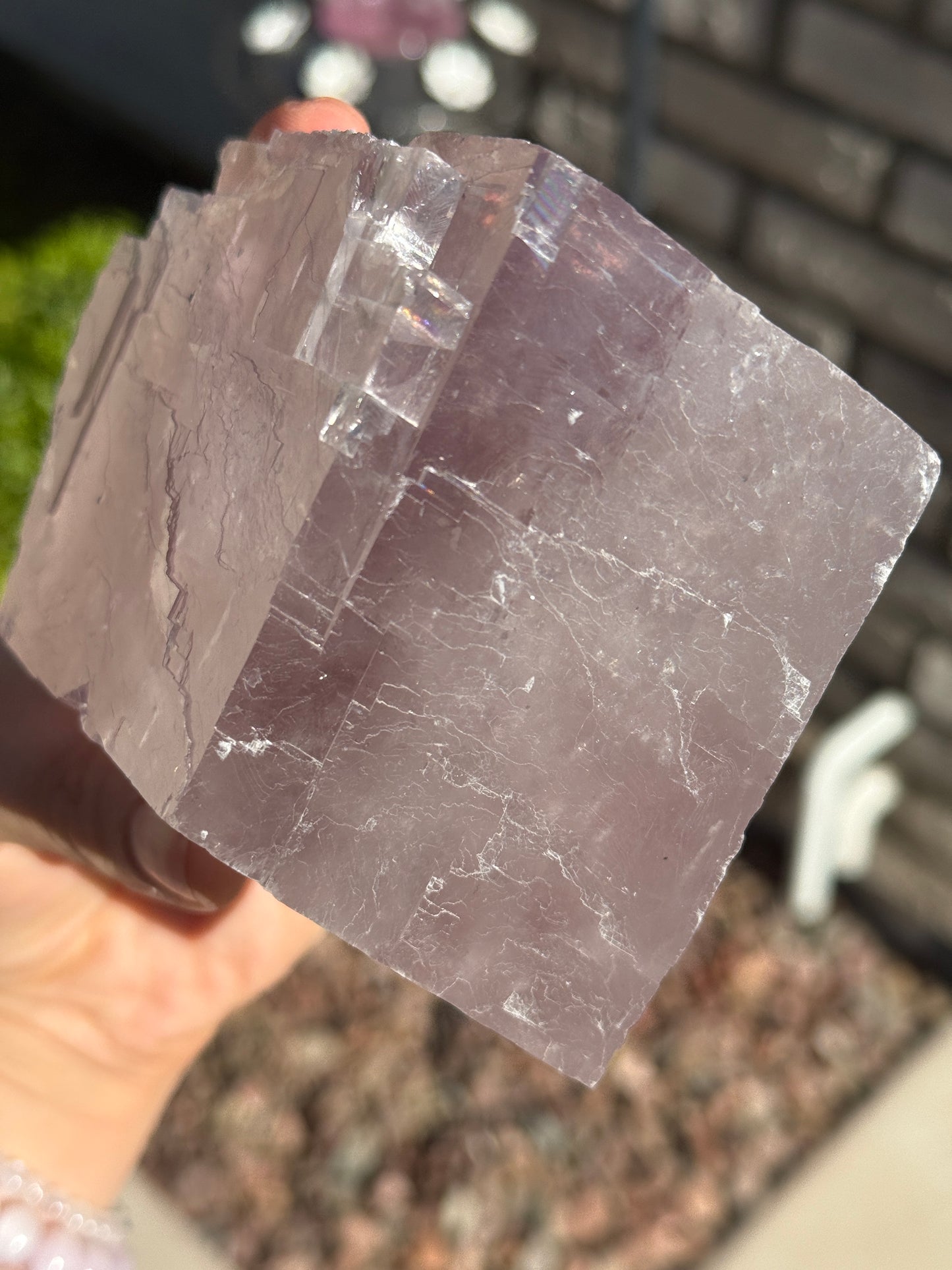 Large Purple Phantom Rainbow-Filled Balmat Calcite 🪄🦄