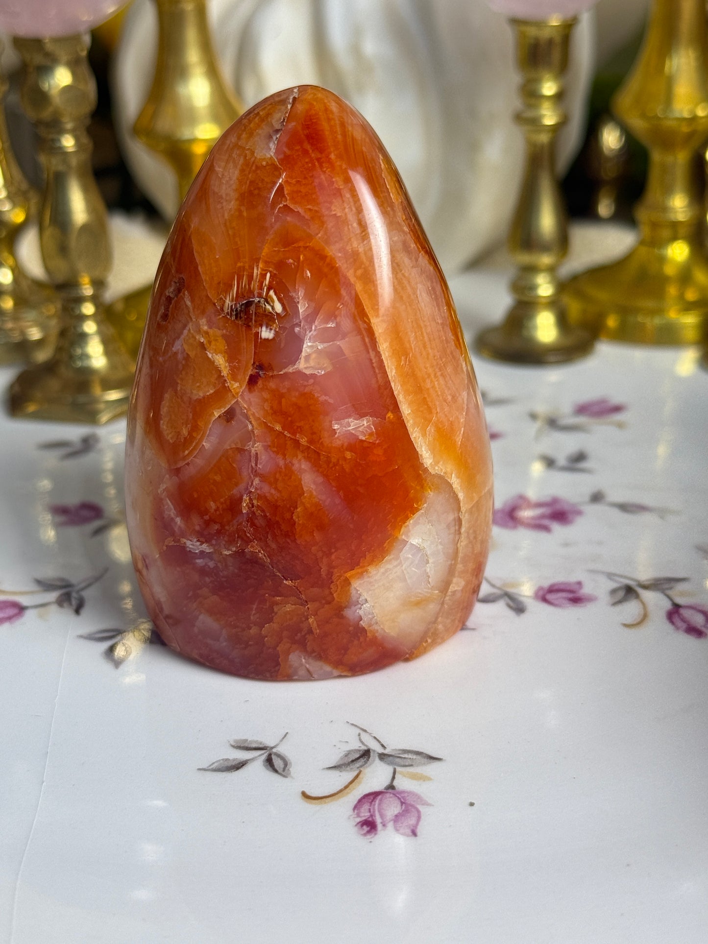 Pumpkin Slush Carnelian Freeform