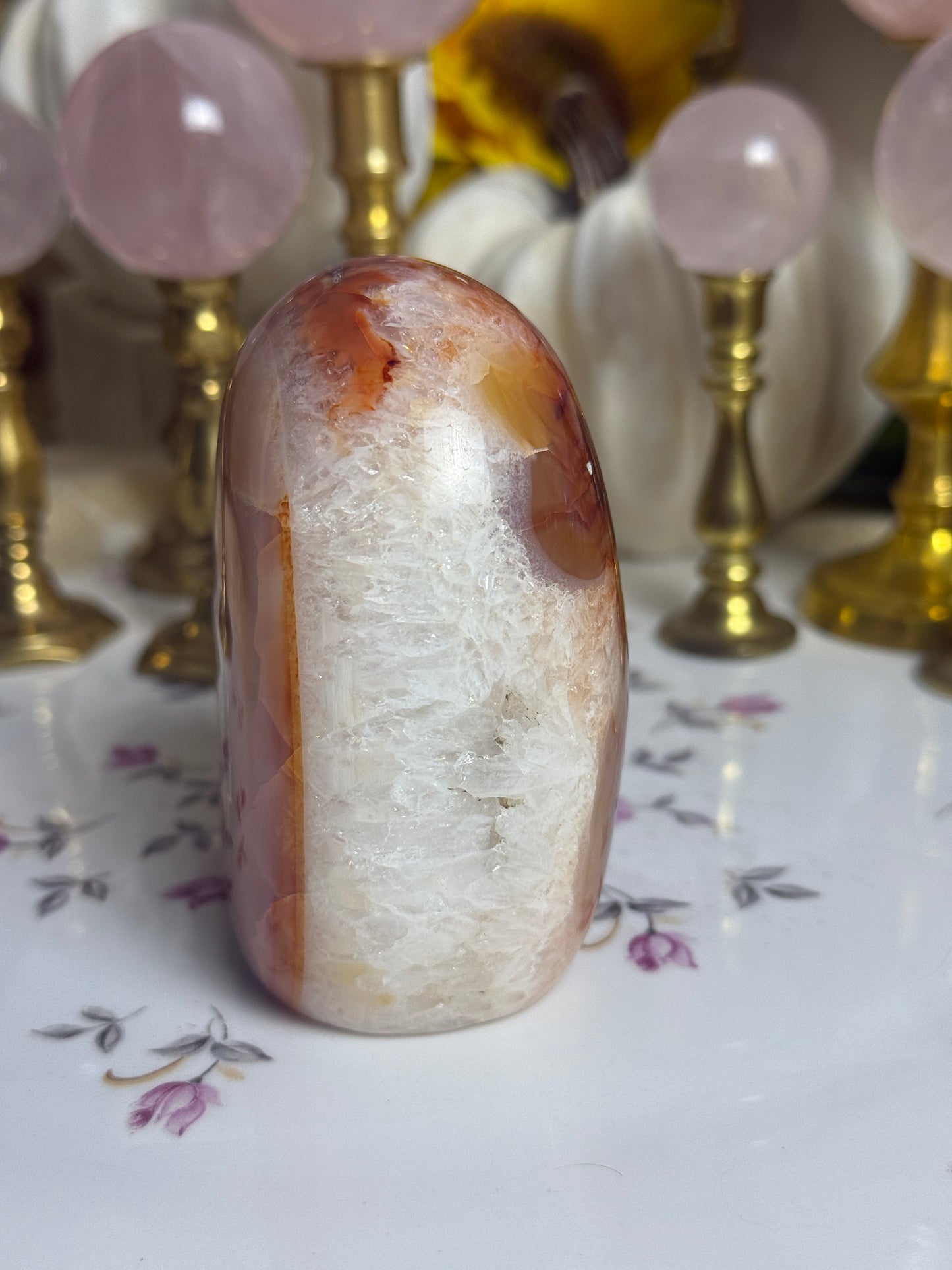 Glowing Aura Peachy Carnelian Freeform